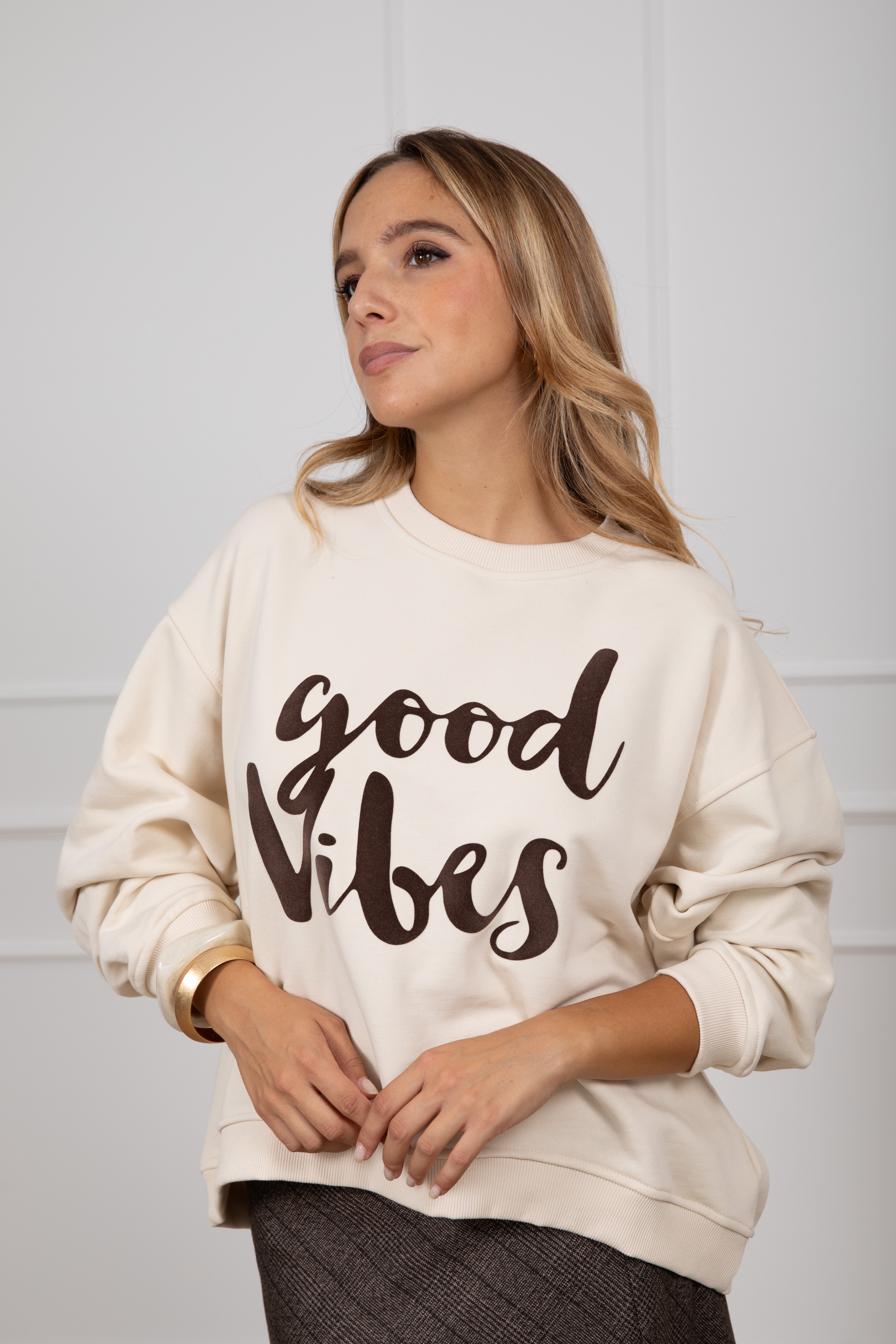 Felpa "Good Vibes" ViCOLO