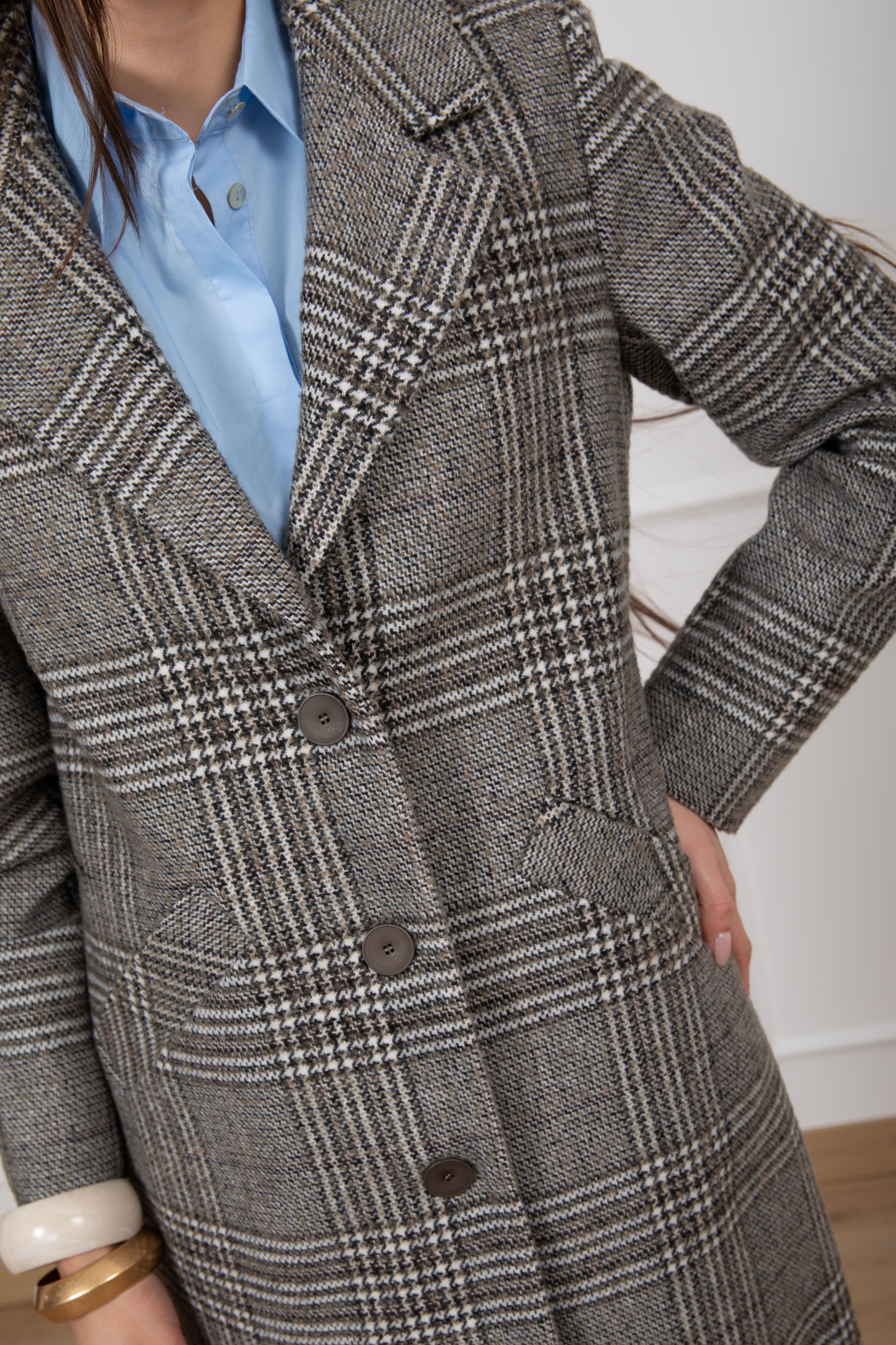 Cappotto lungo principe di galles Susy Mix