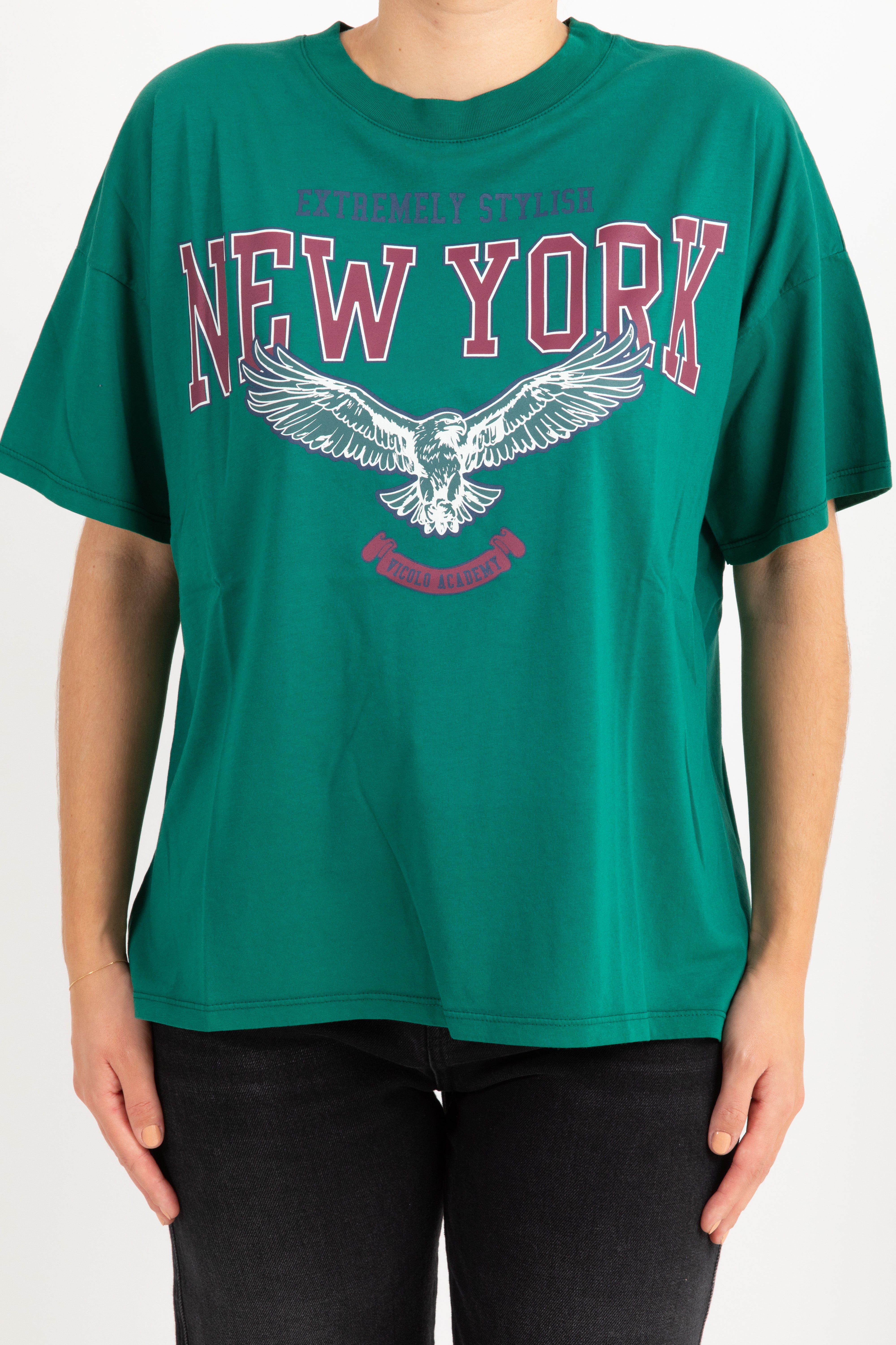 T-shirt over-size "New york" ViCOLO