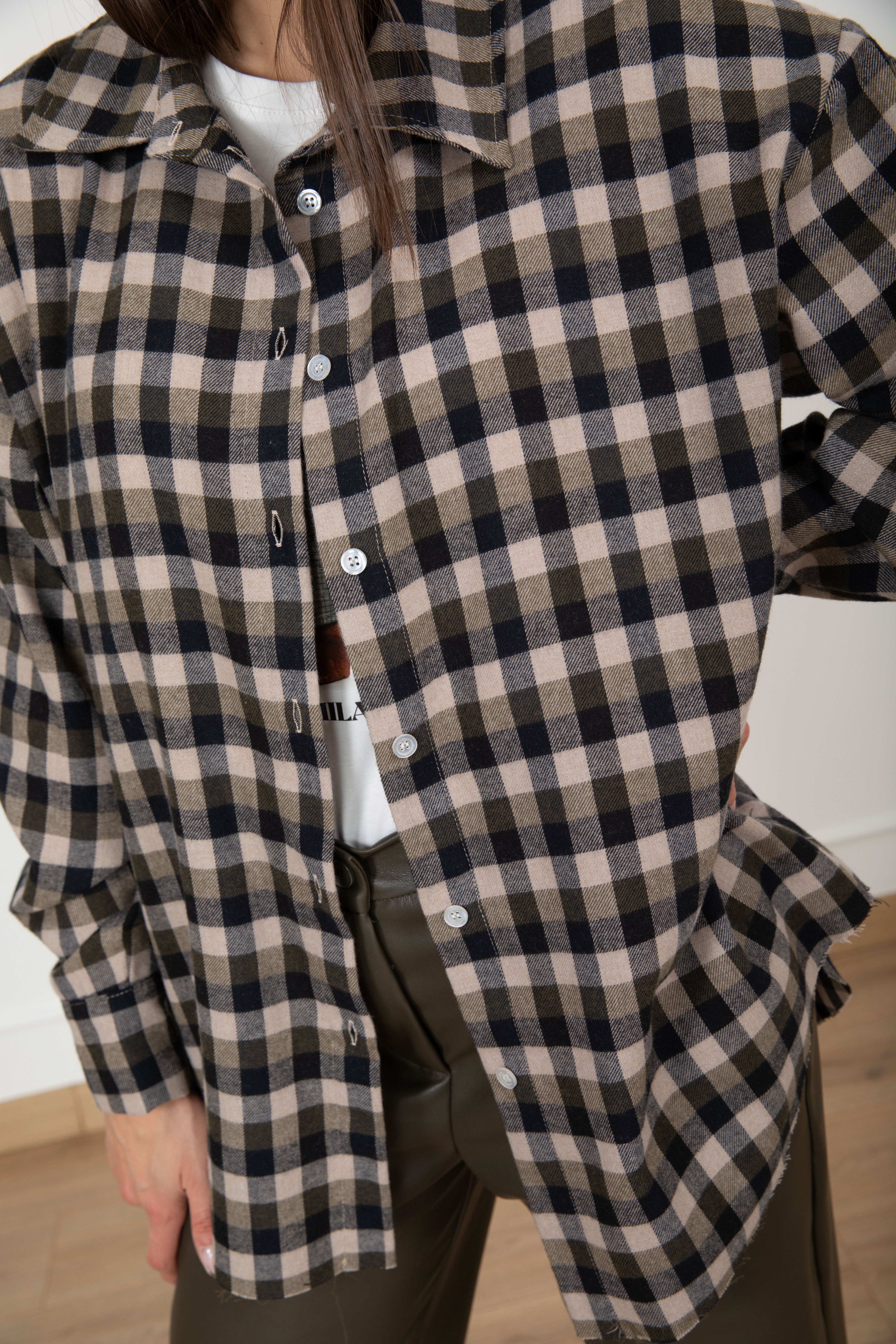 Camicia check militare in flanella ViCOLO
