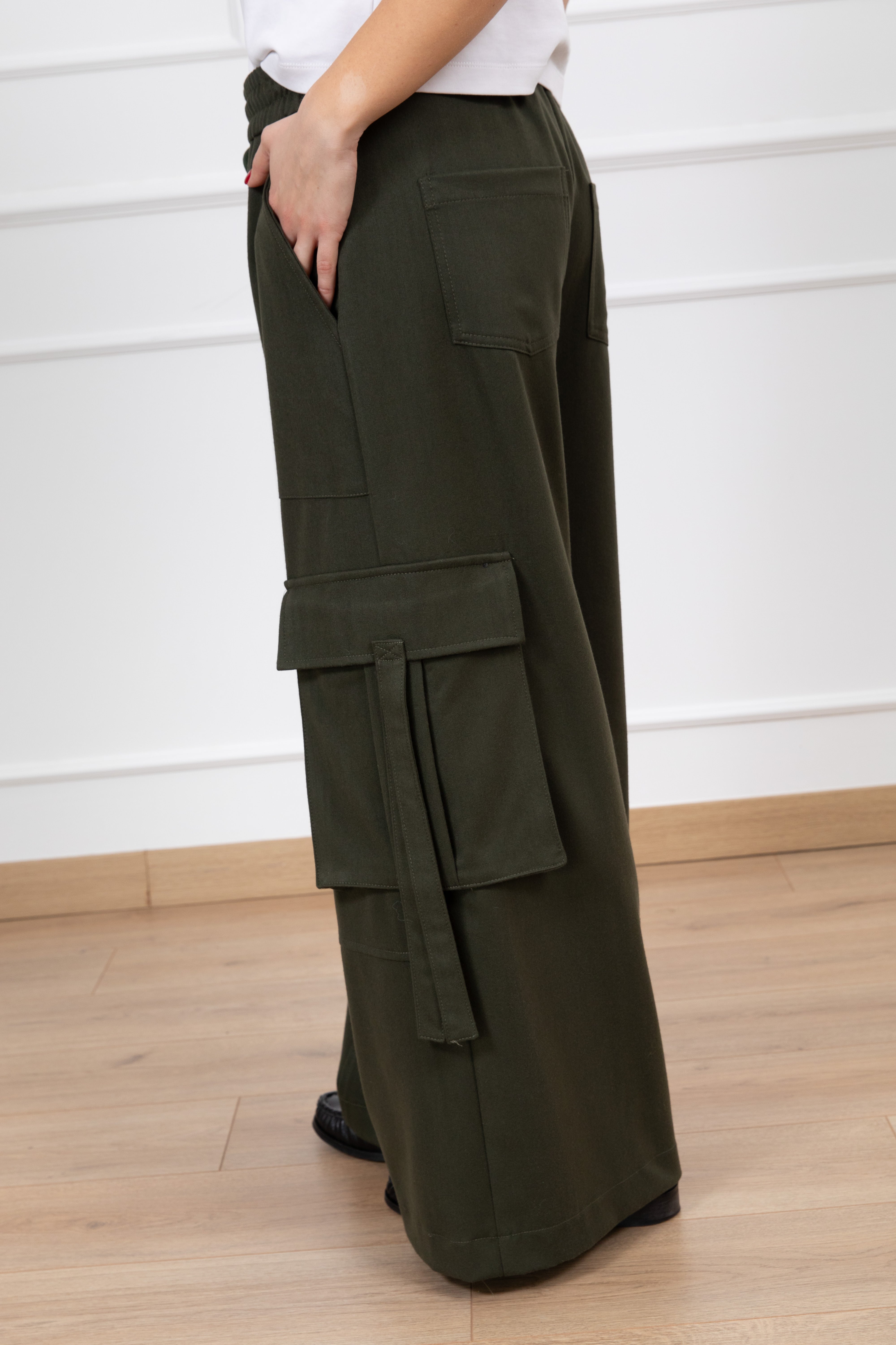 Pantalone cargo in flanella Tensione IN