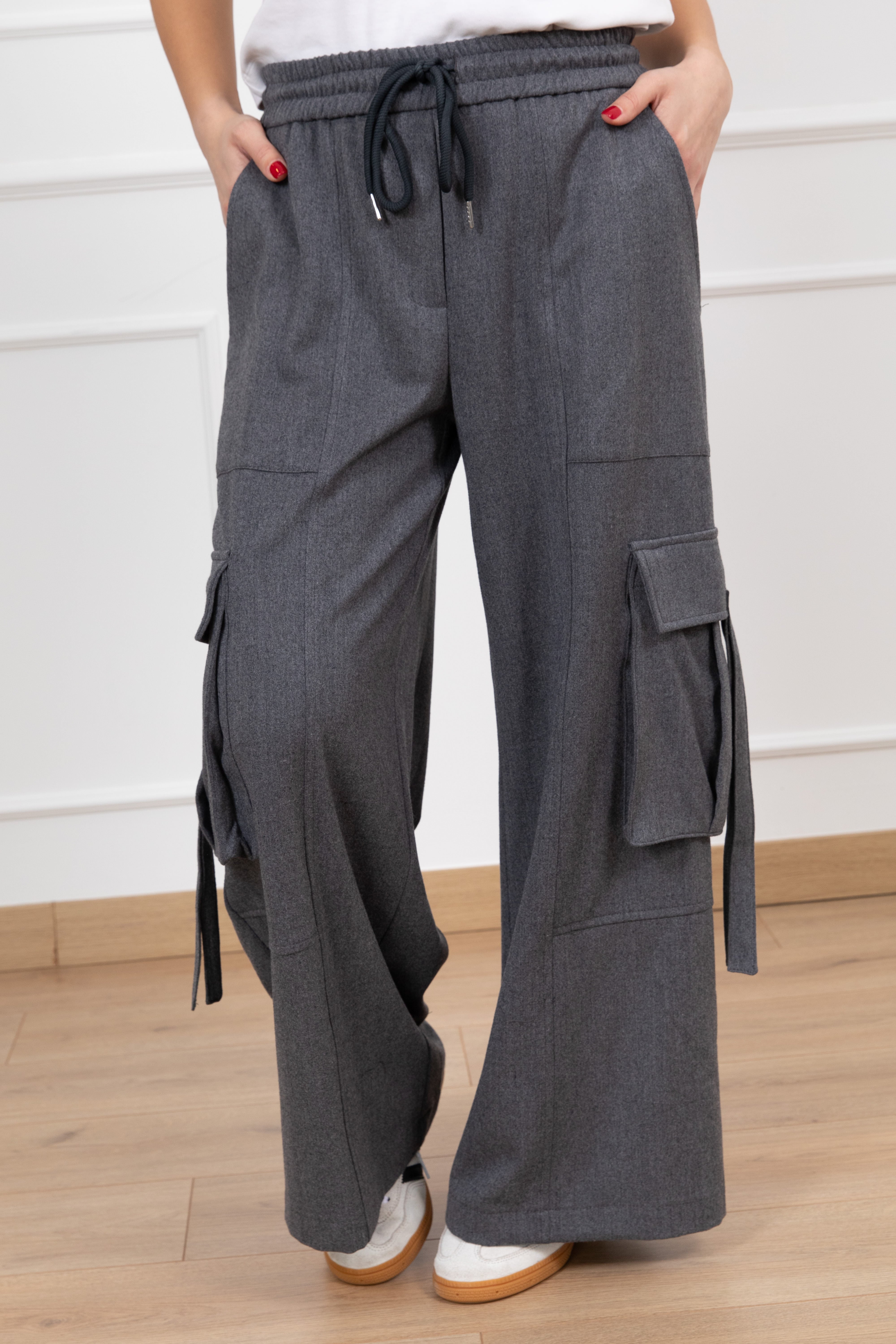 Pantalone cargo in flanella Tensione IN