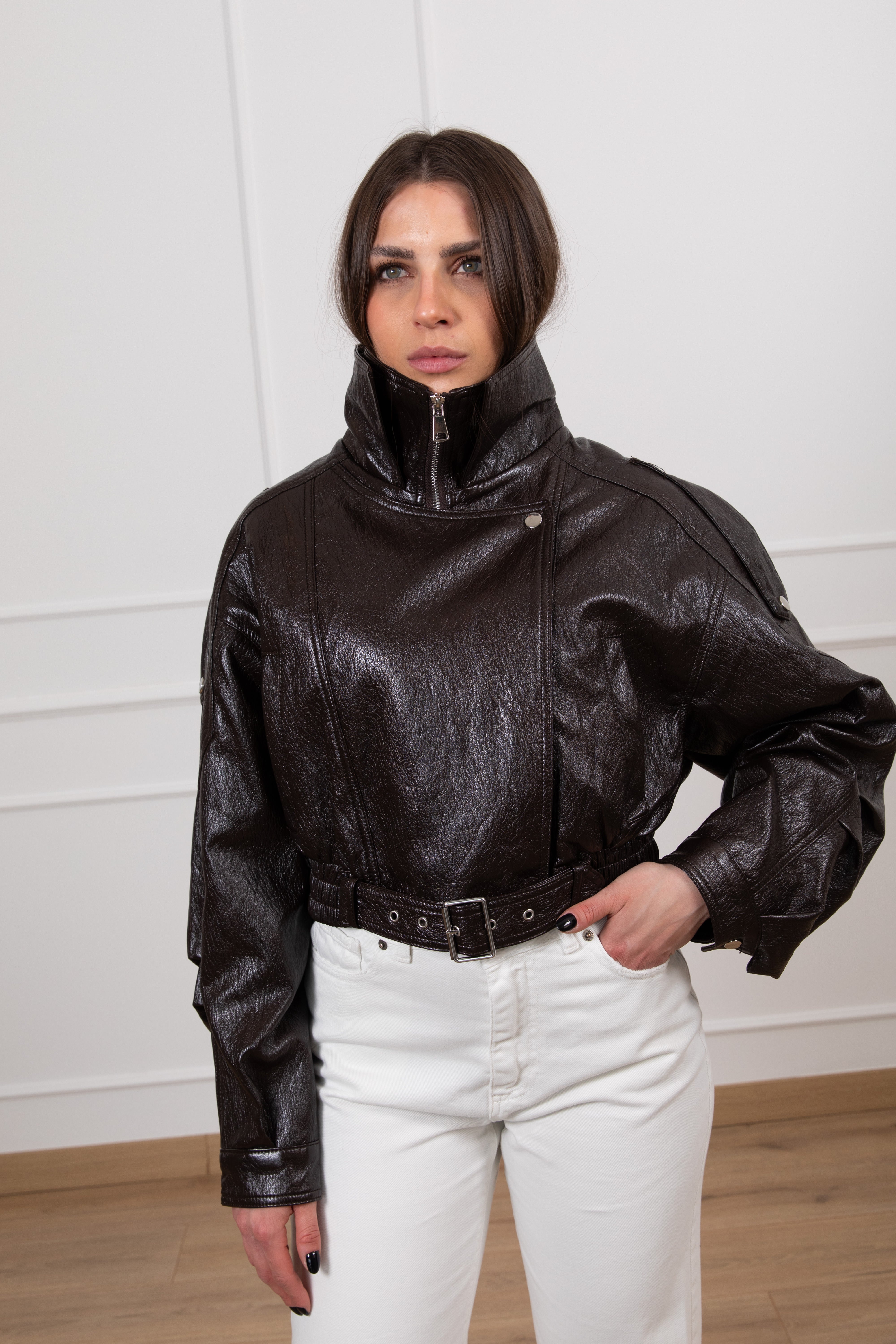 Chiodo in eco-pelle Susy Mix