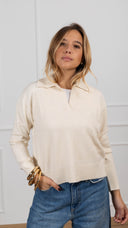 Polo in maglia variante beige Susy Mix