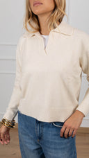 Polo in maglia variante beige Susy Mix