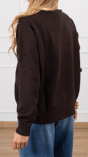 Maglia girocollo in viscosa variante moro Susy Mix
