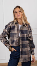 Camicia check flanella variante blu Susy Mix