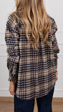 Camicia check flanella variante blu Susy Mix