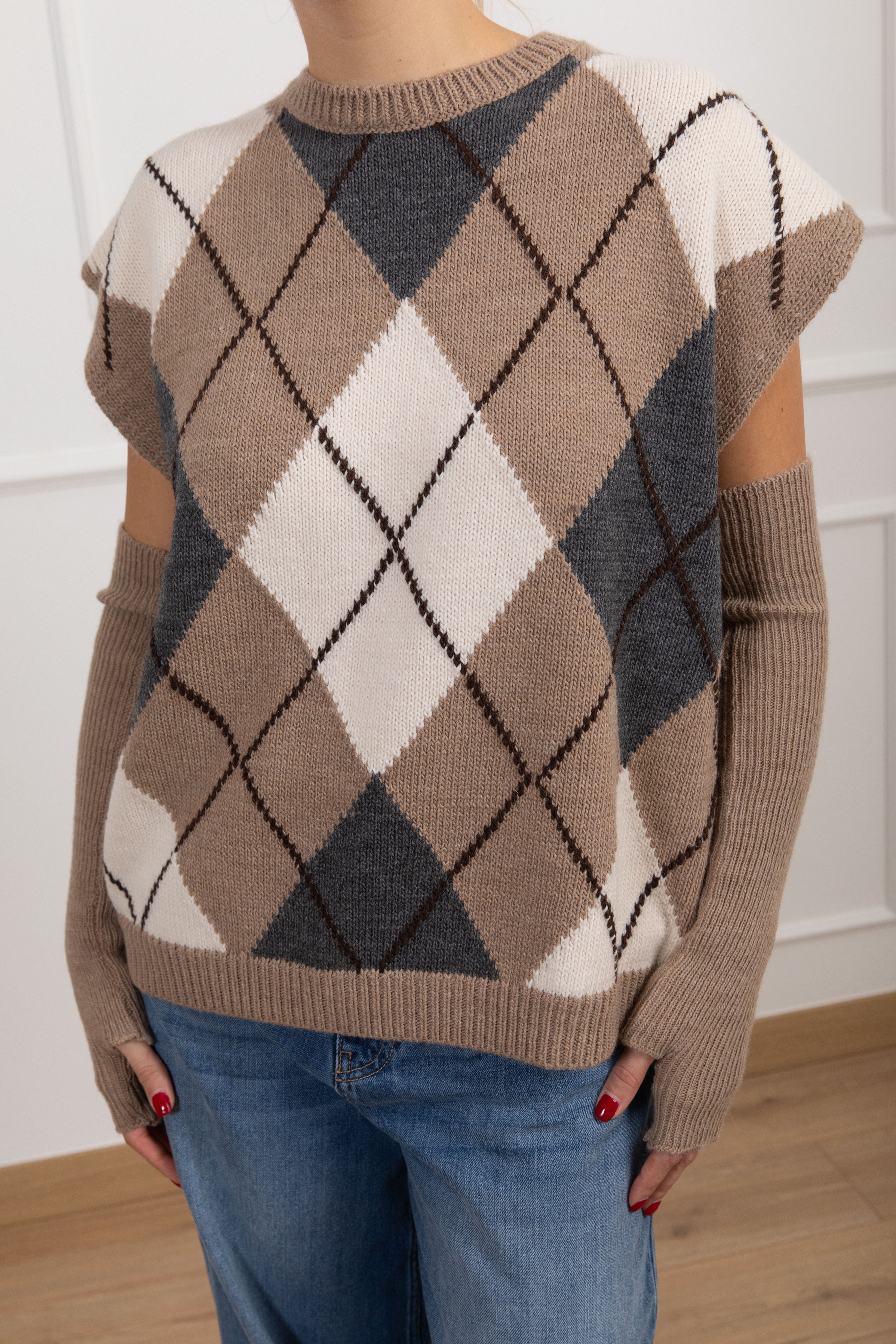 Pull rombi con manicotti Tensione IN