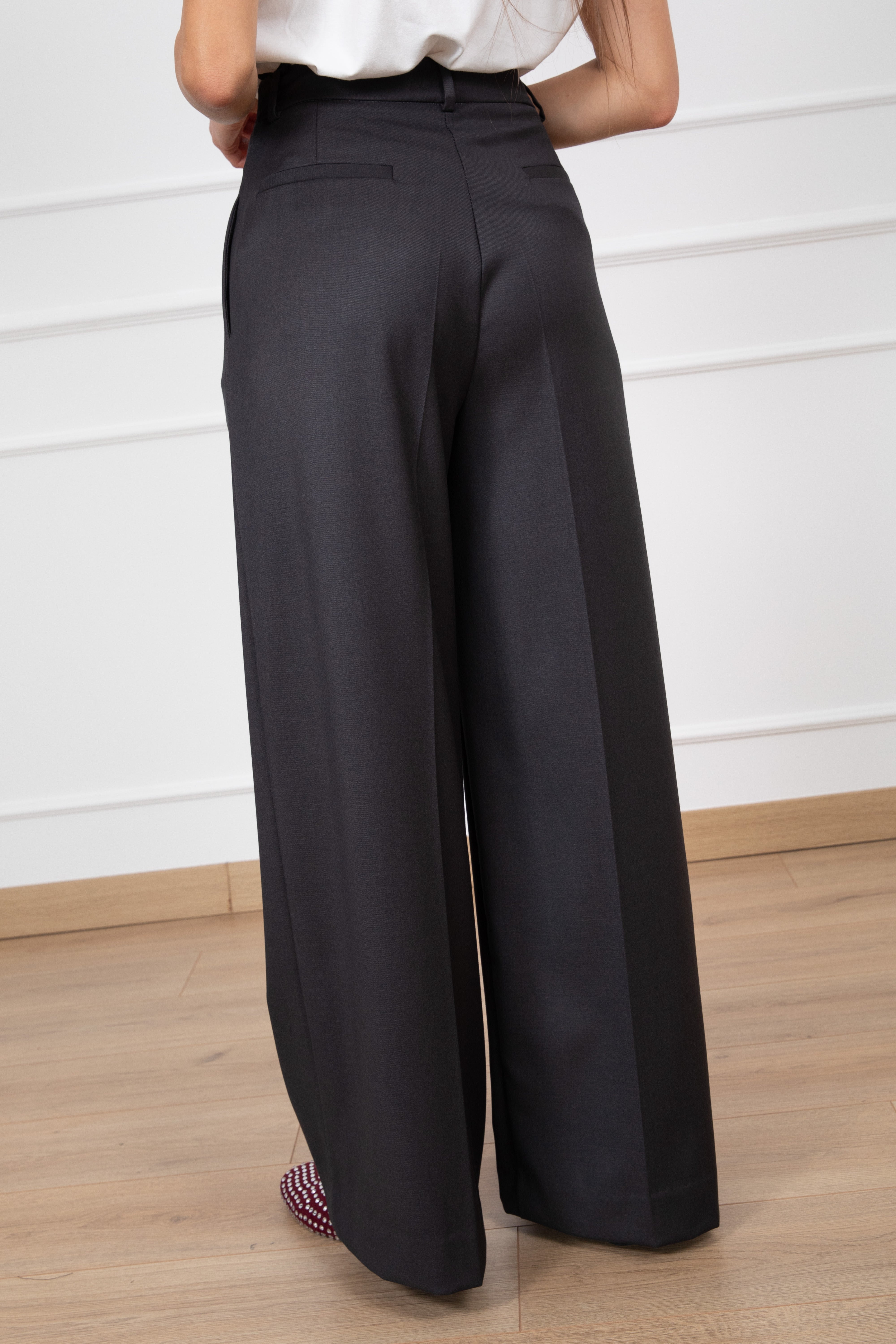 Pantalone sartoriale gamba dritta in calda viscosa ViCOLO
