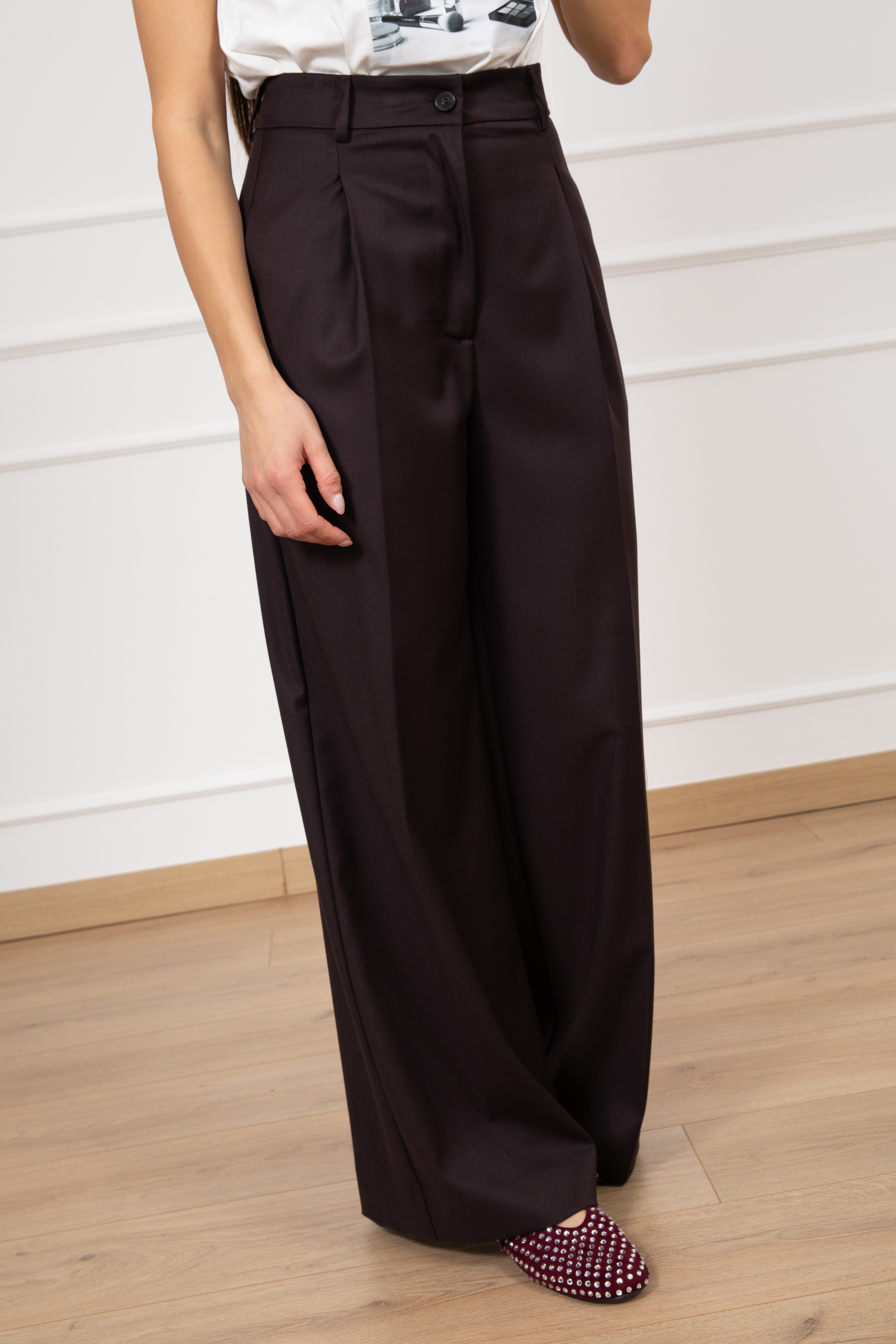 Pantalone sartoriale gamba dritta in calda viscosa ViCOLO