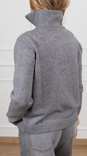 Maglia mezza zip variante grigio Susy Mix