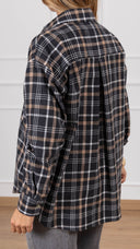 Camicia check flanella variante grigio Susy Mix
