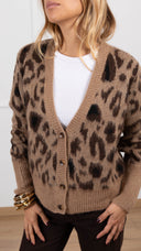 Cardigan maculato variante cammello Susy Mix