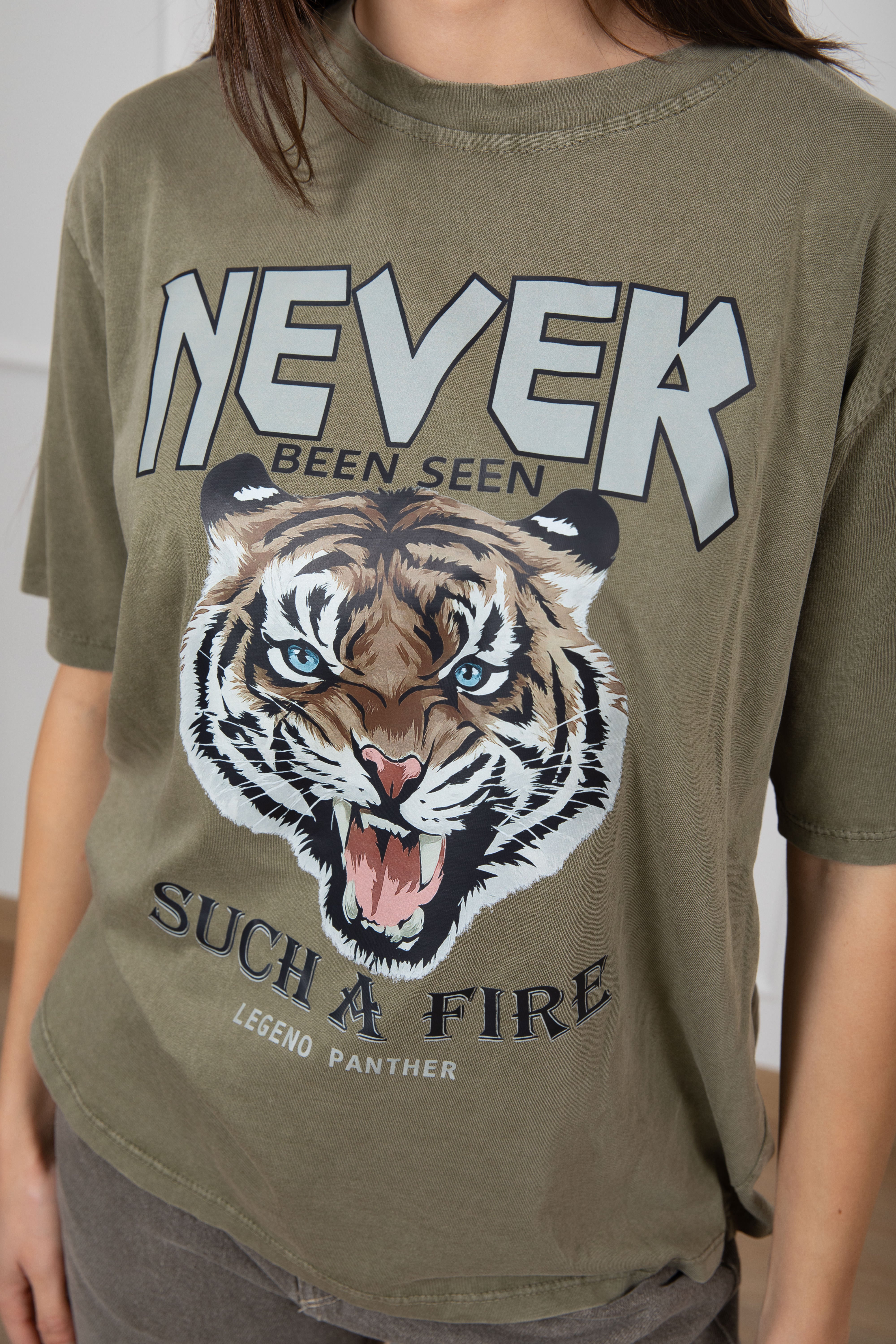 T-shirt "Tiger" stone washed Susy Mix