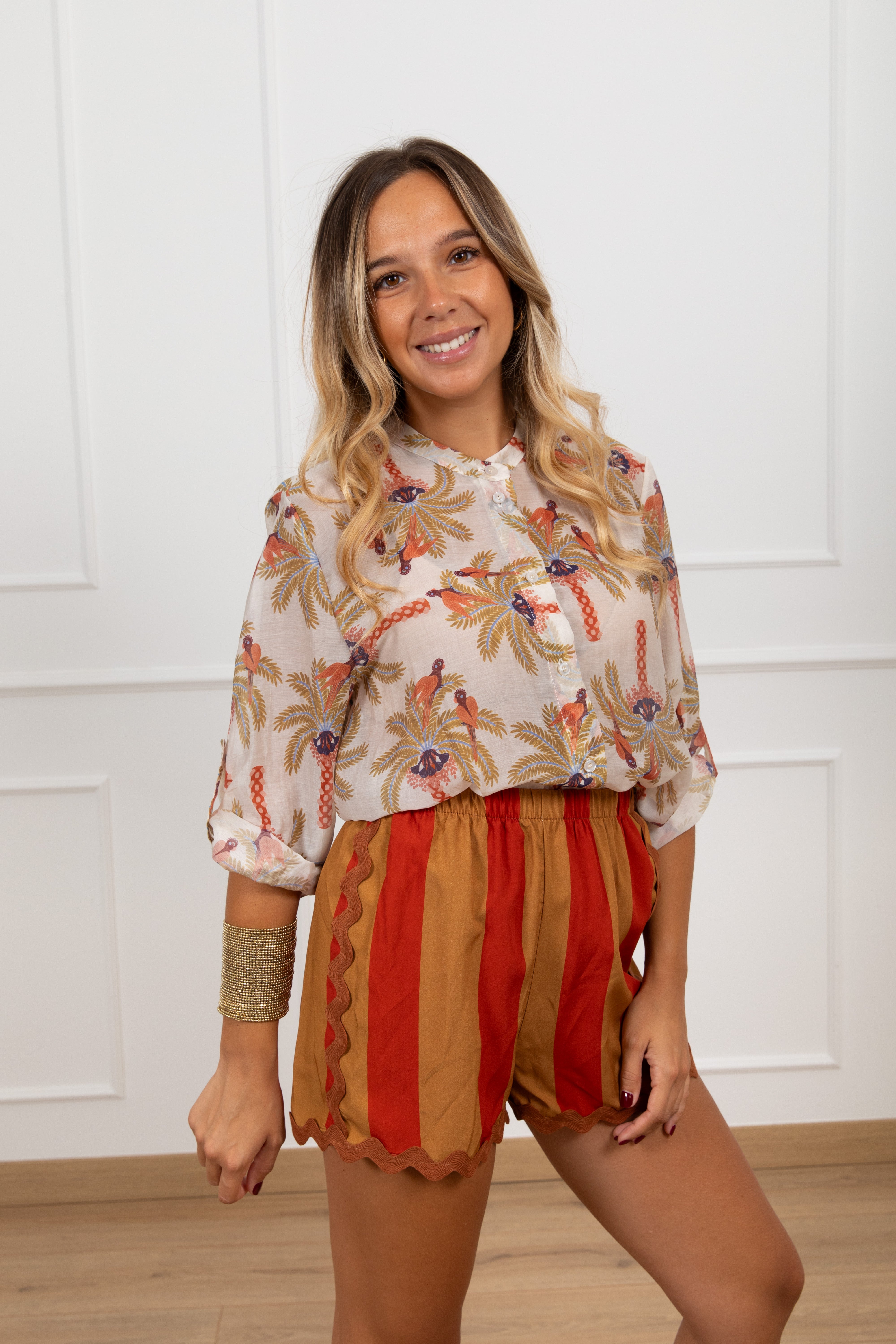 Camicia fantasia pavone Haveone