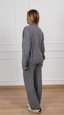 Coordinato in maglia polo e pantalone variante grigio Haveone