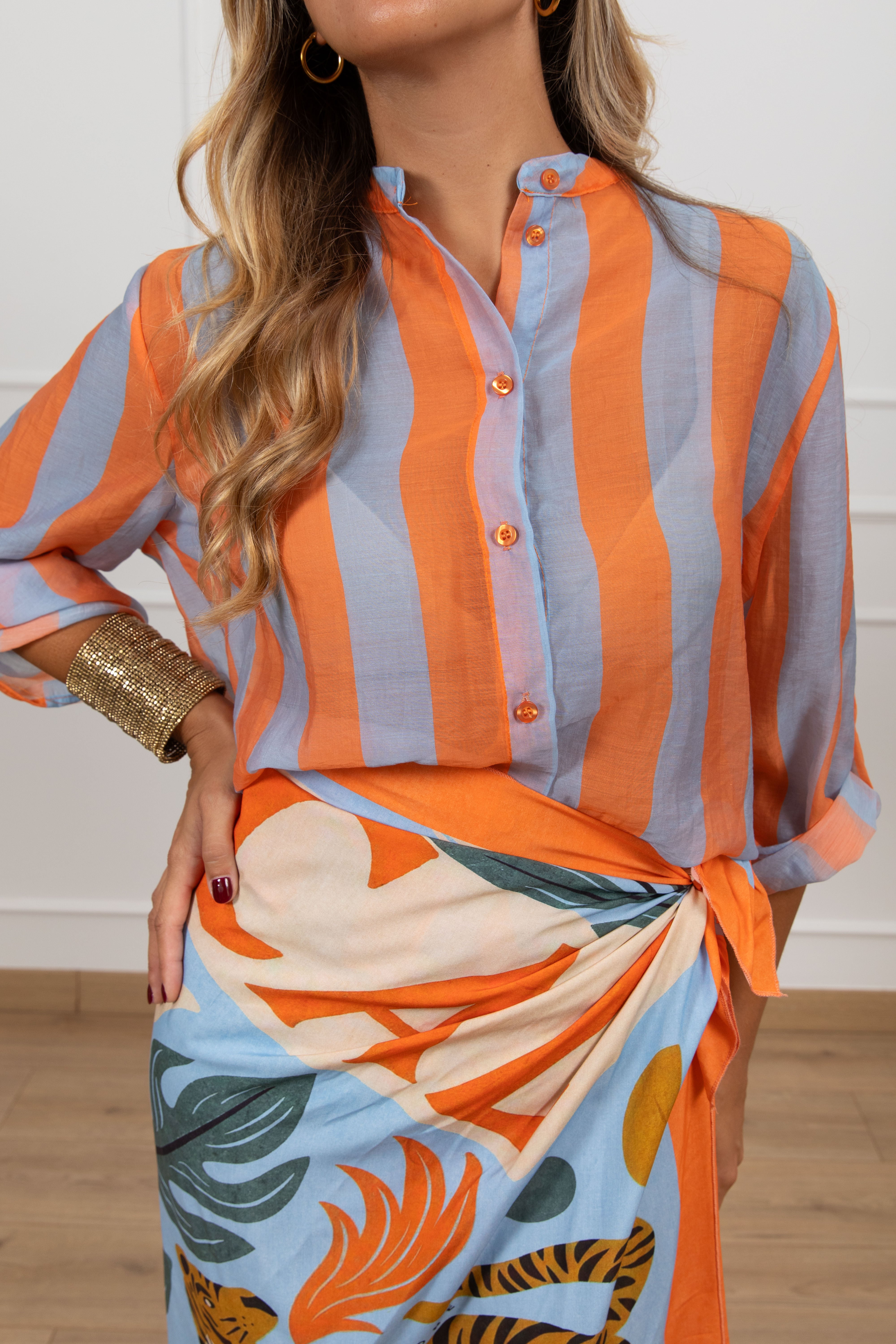 Camicia righe larghe Haveone