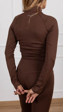 Maglia mezza-zip variante moro ViCOLO Urban Active