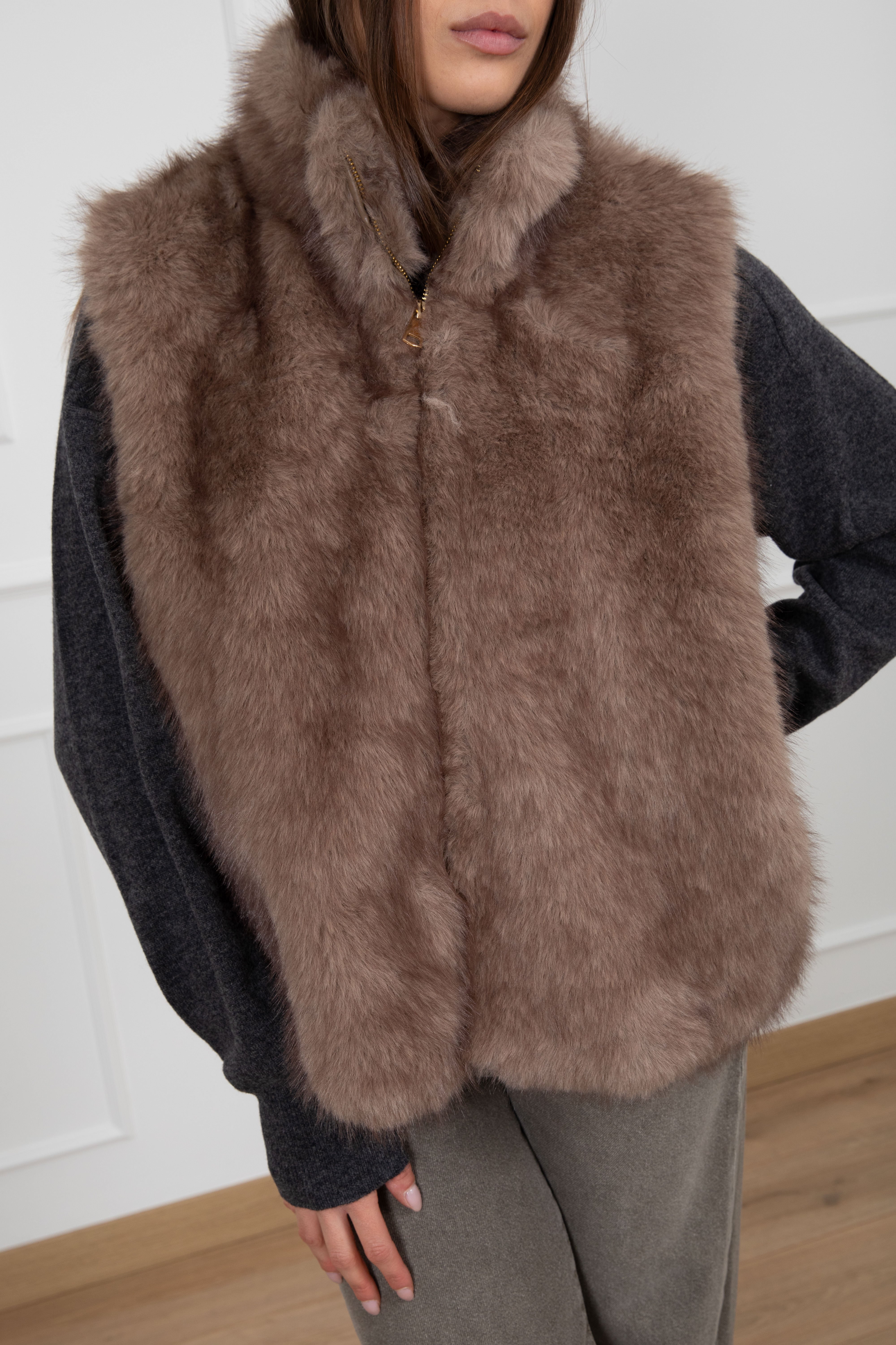 Gilet in eco-pelliccia Susy Mix