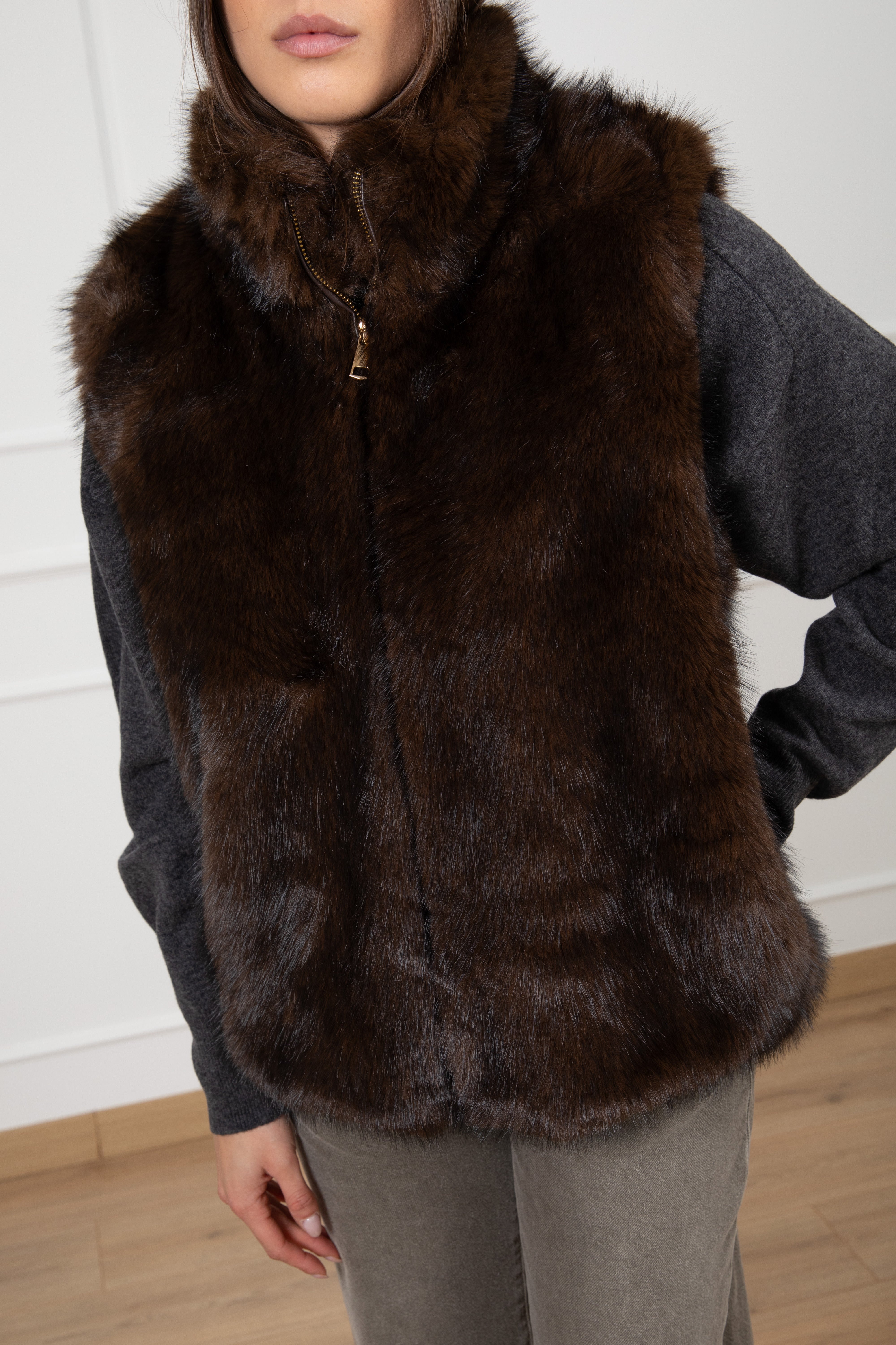 Gilet in eco-pelliccia Susy Mix