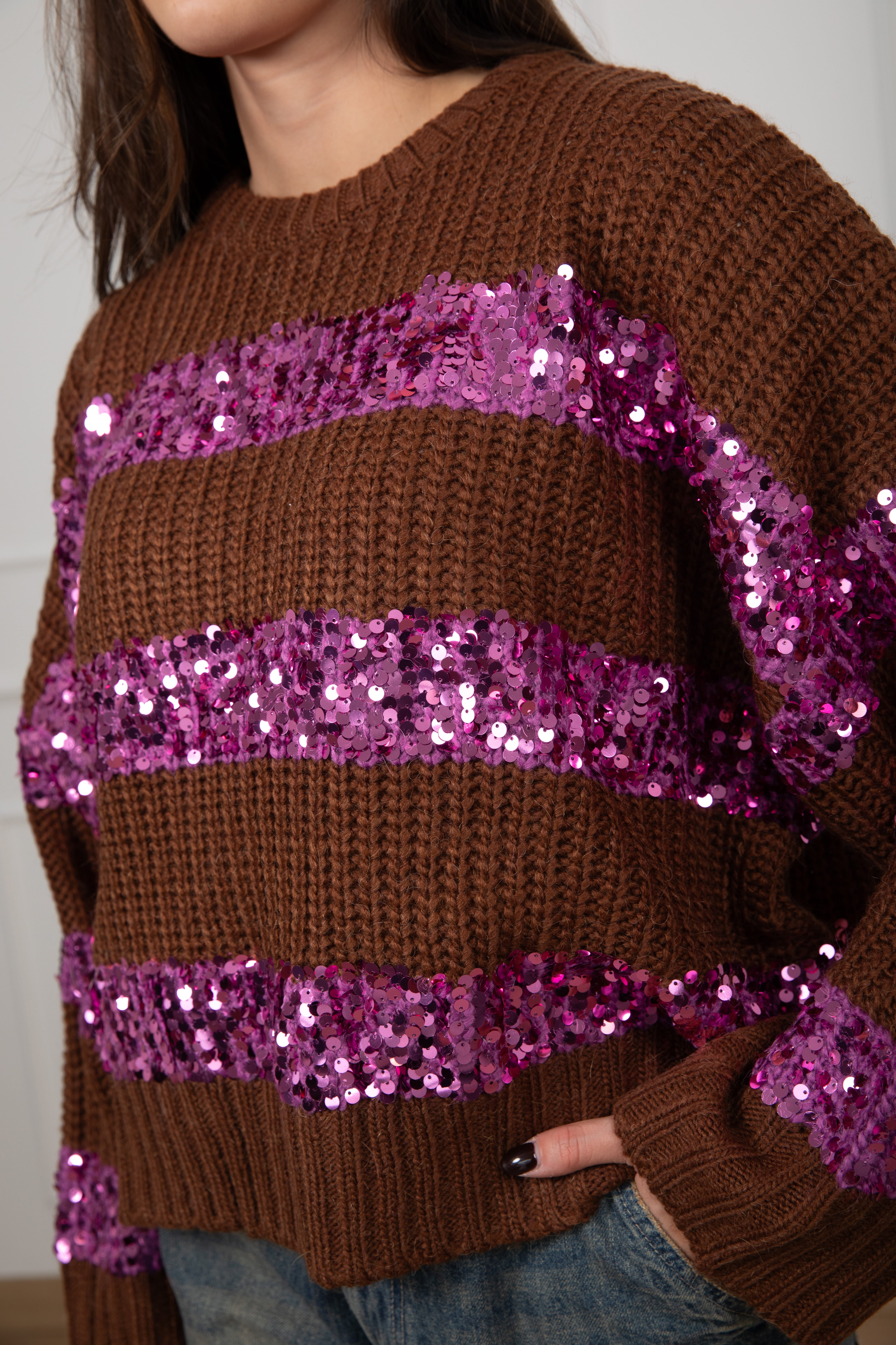 Pull con paillettes Dixie