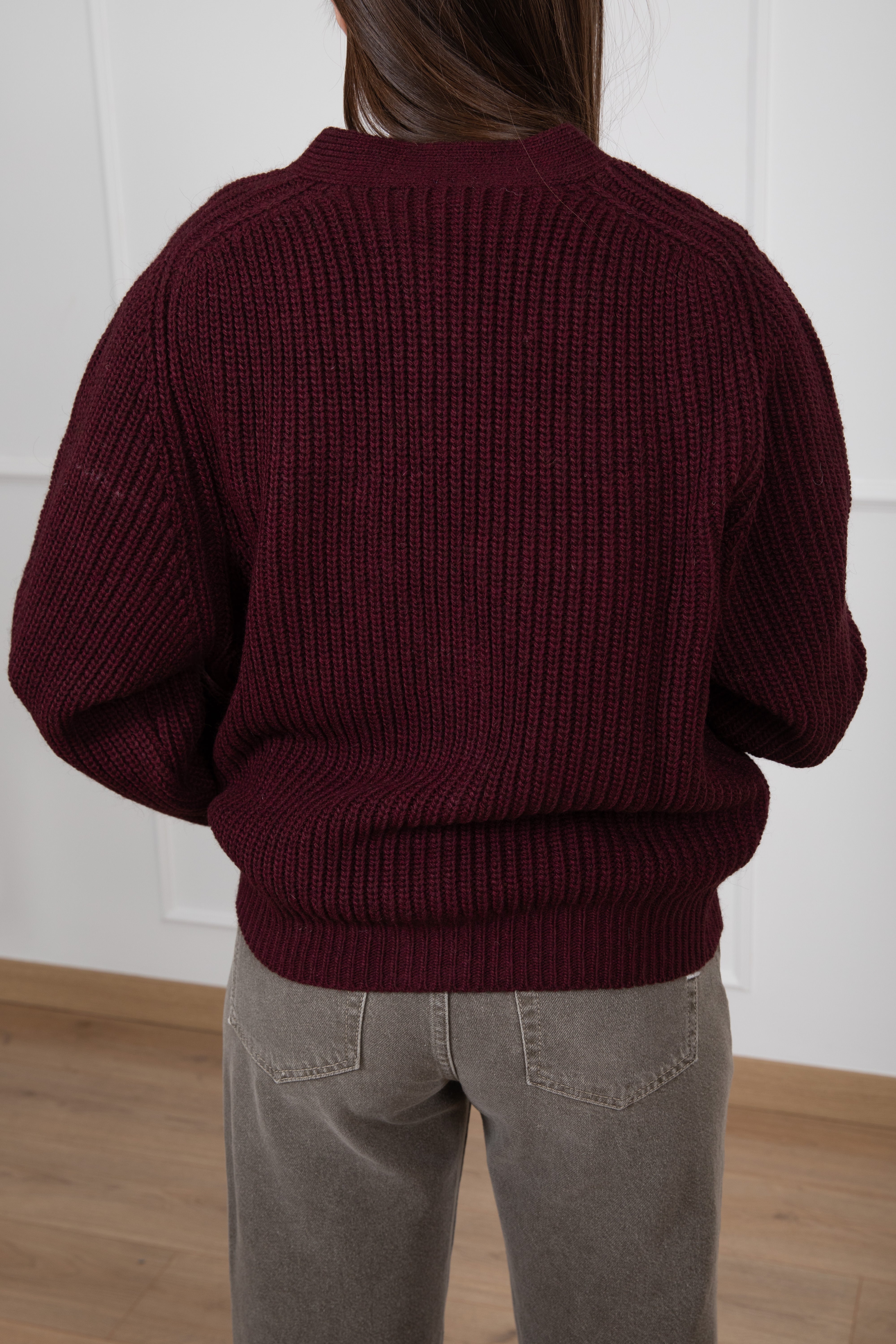 Cardigan in maglia con bottoni Tensione IN