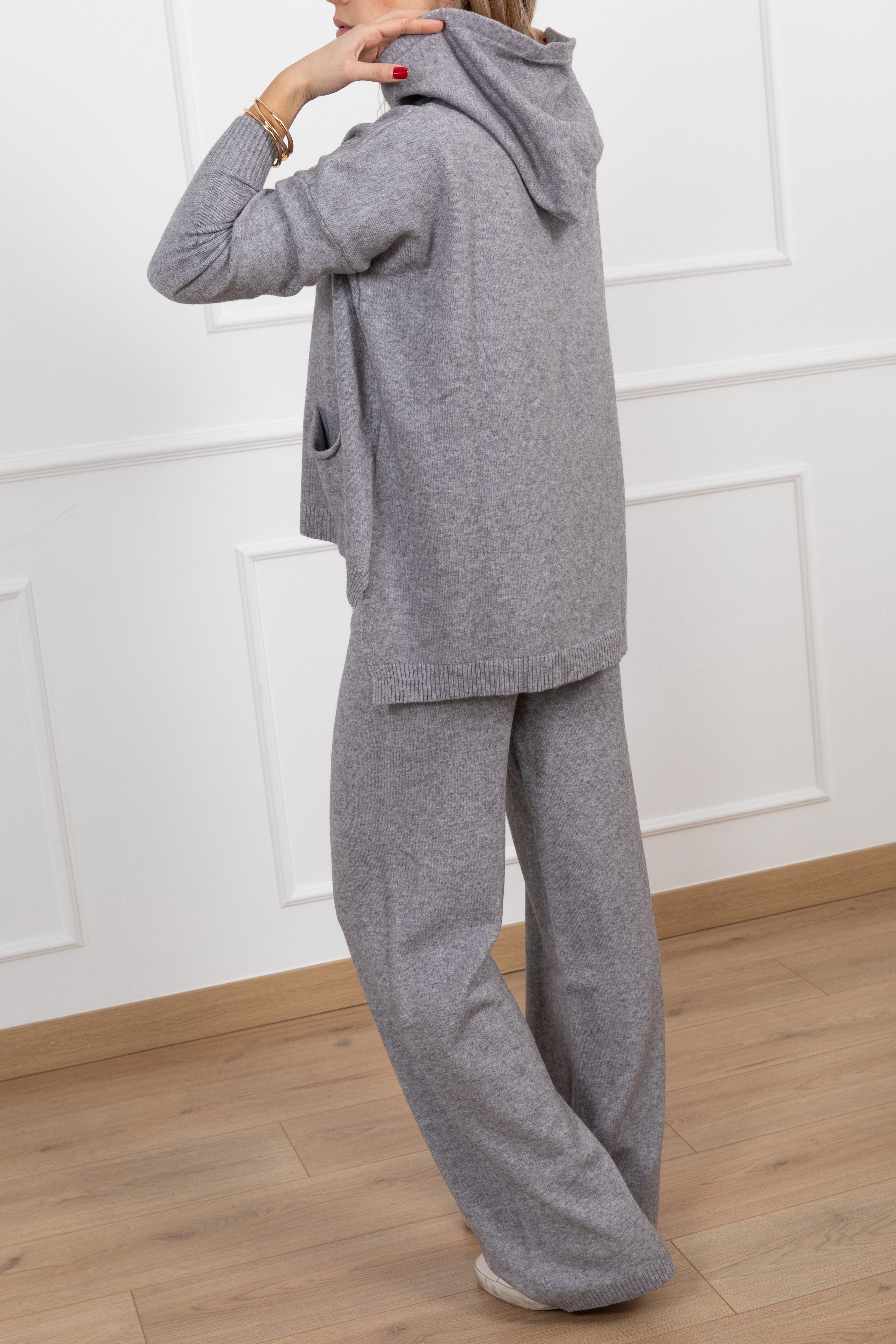 Tuta in maglia con cappuccio Susy Mix