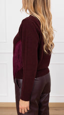 Maglia con frange variante bordeaux Tensione IN