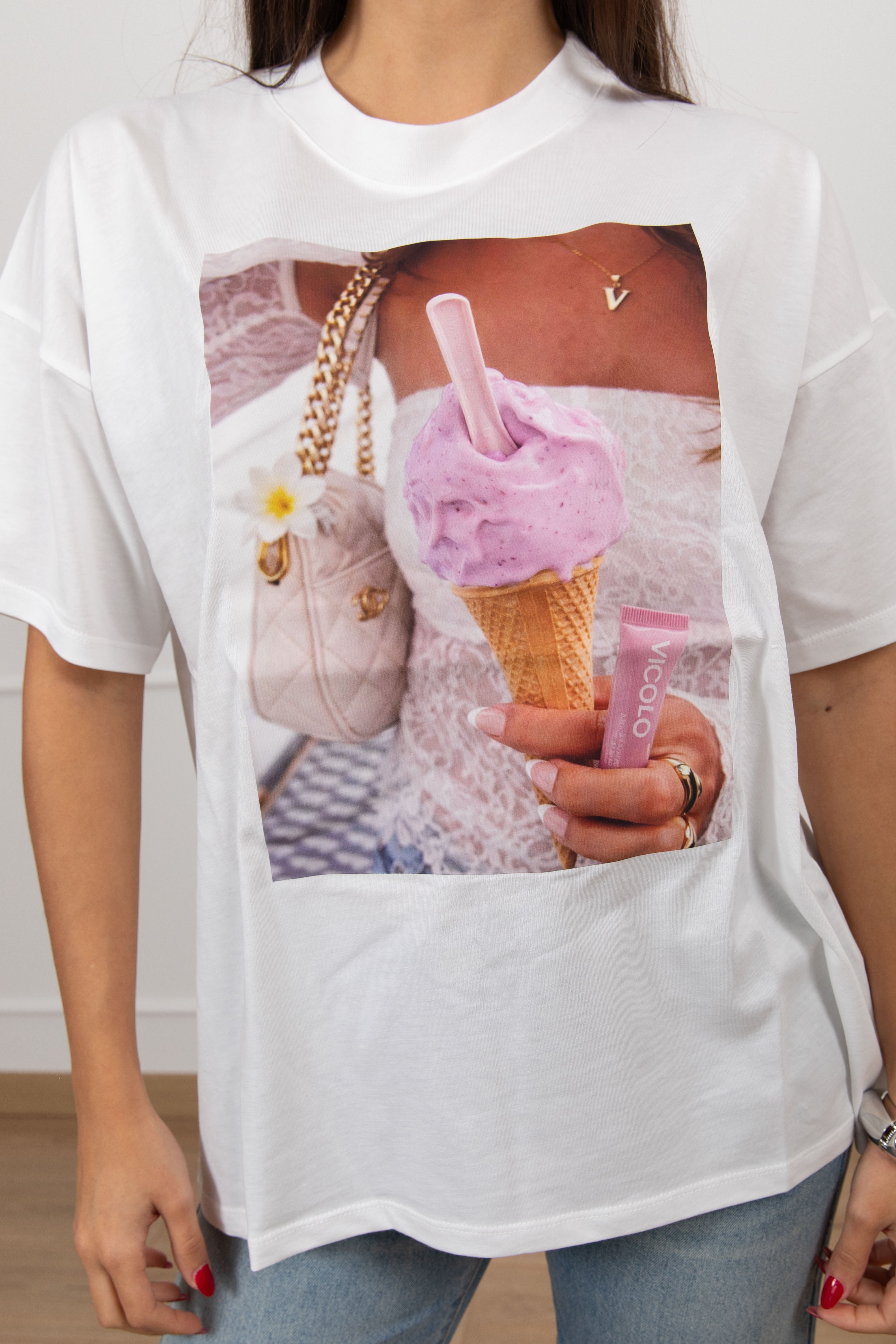 T-shirt over-size gelato ViCOLO