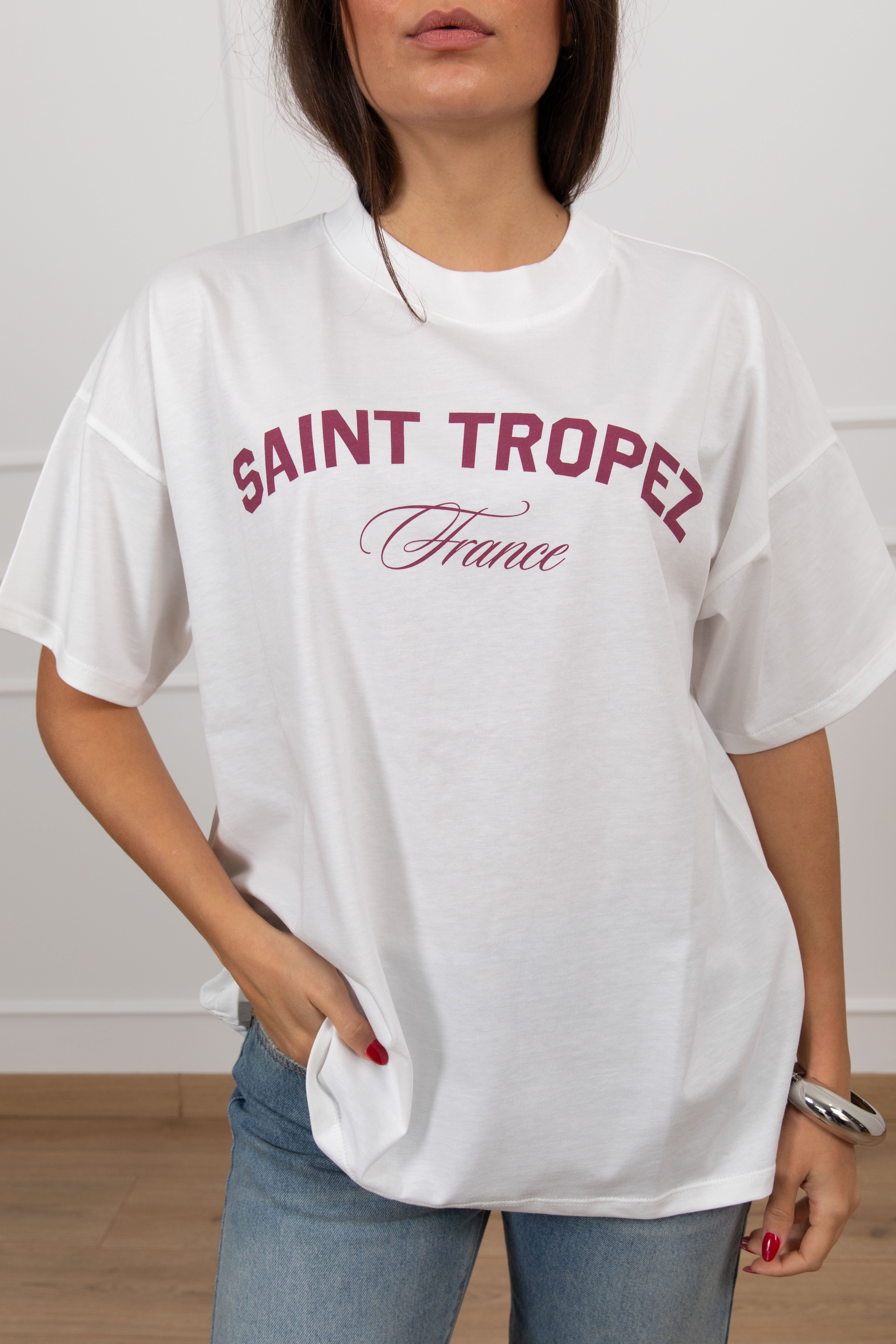 T-shirt over-size "Saint Tropez" ViCOLO
