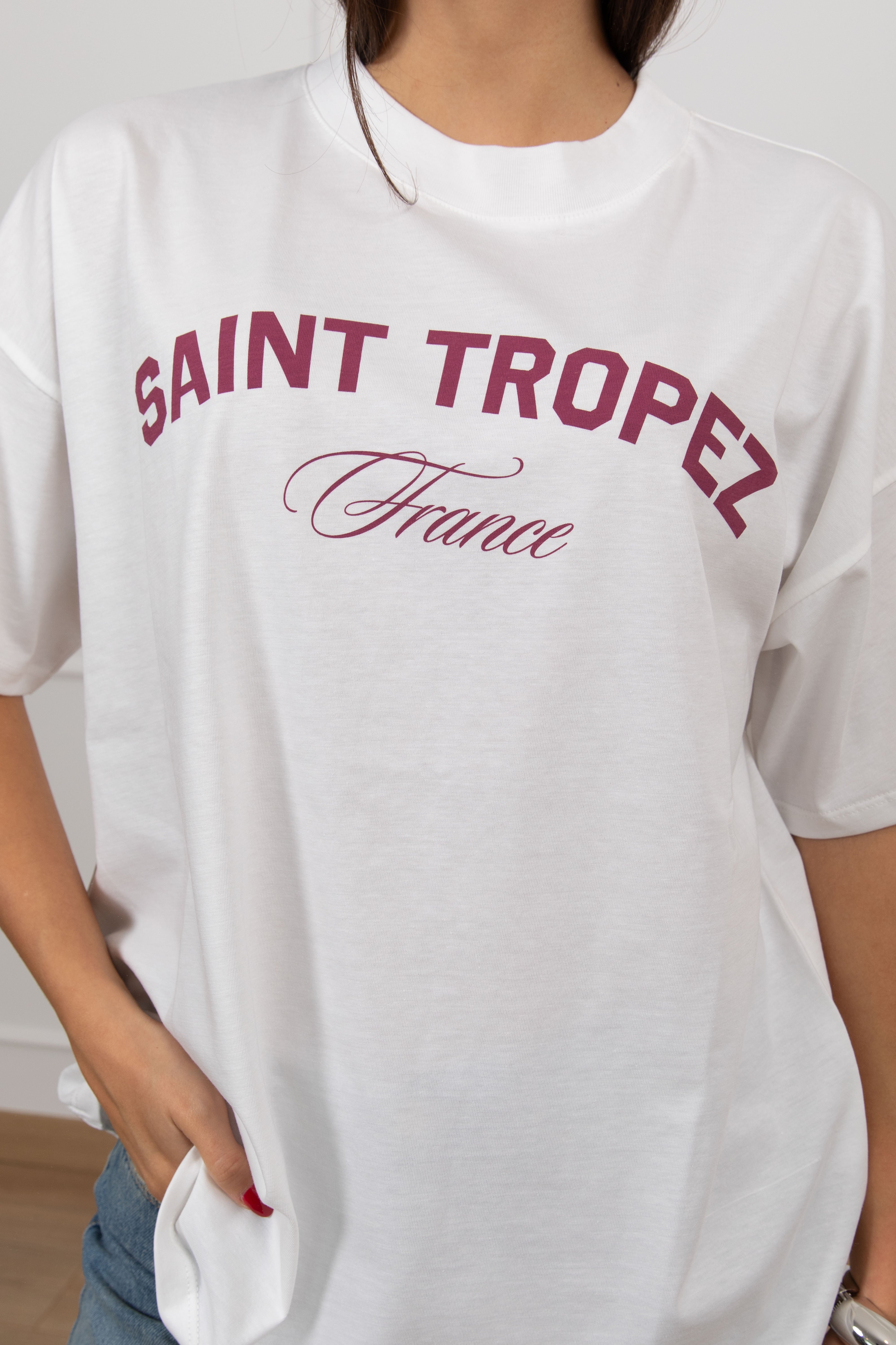 T-shirt over-size "Saint Tropez" ViCOLO