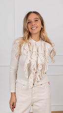 Camicia in maglina con rouches variante burro Haveone