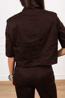 Giacca cropped con bottone alto ViCOLO