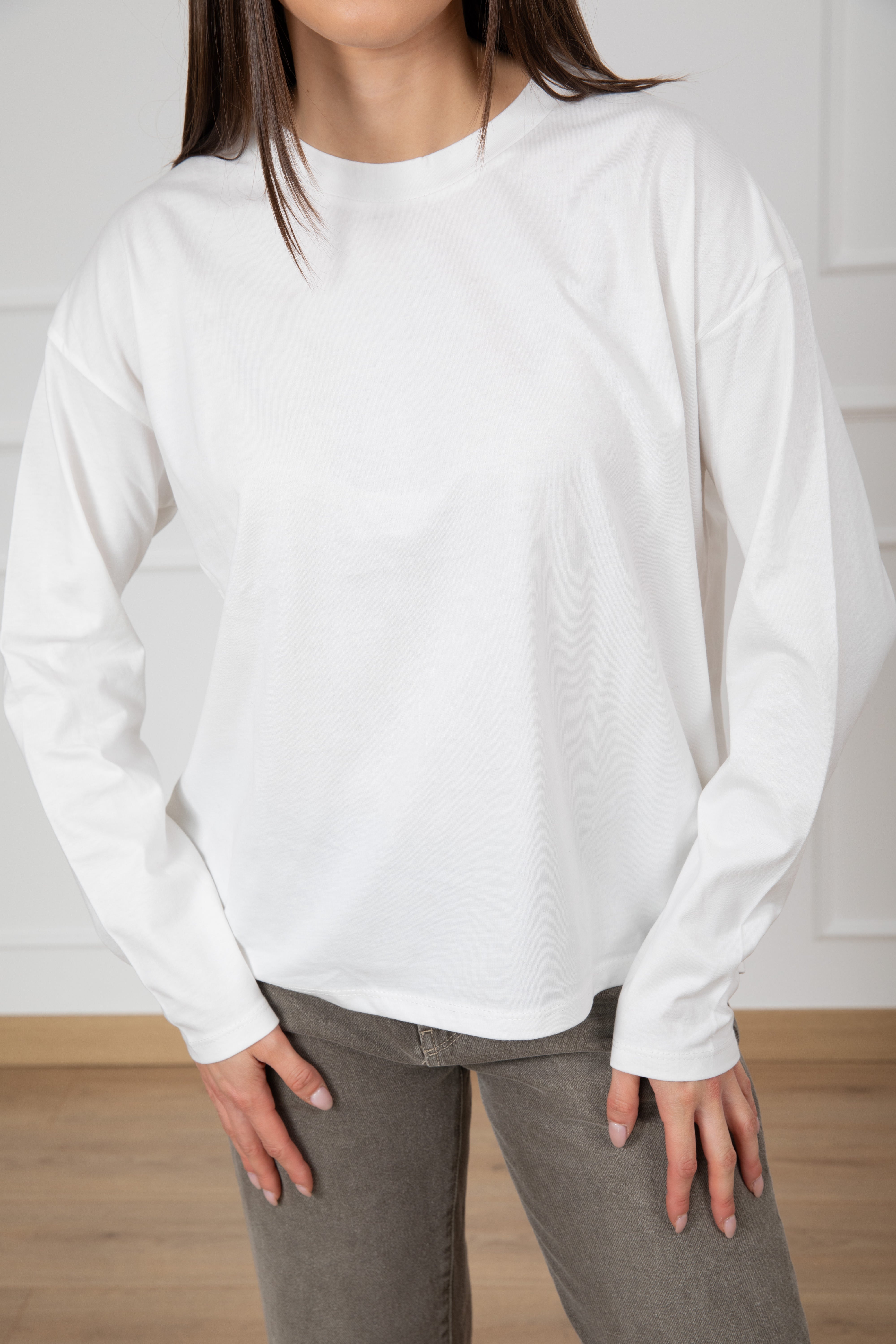 T-shirt basic manica lunga over-size Susy Mix