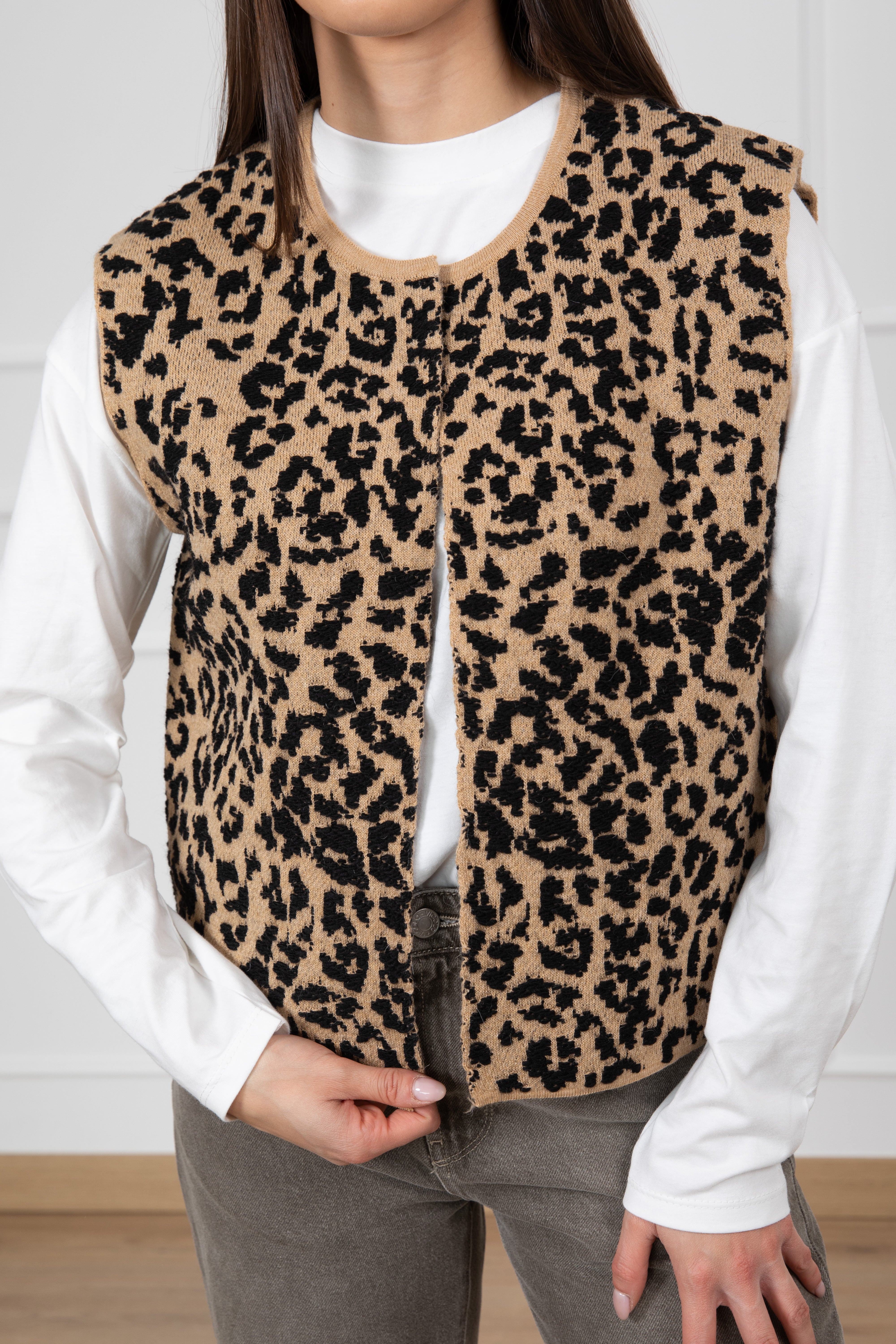 Gilet in maglia animalier Tensione IN