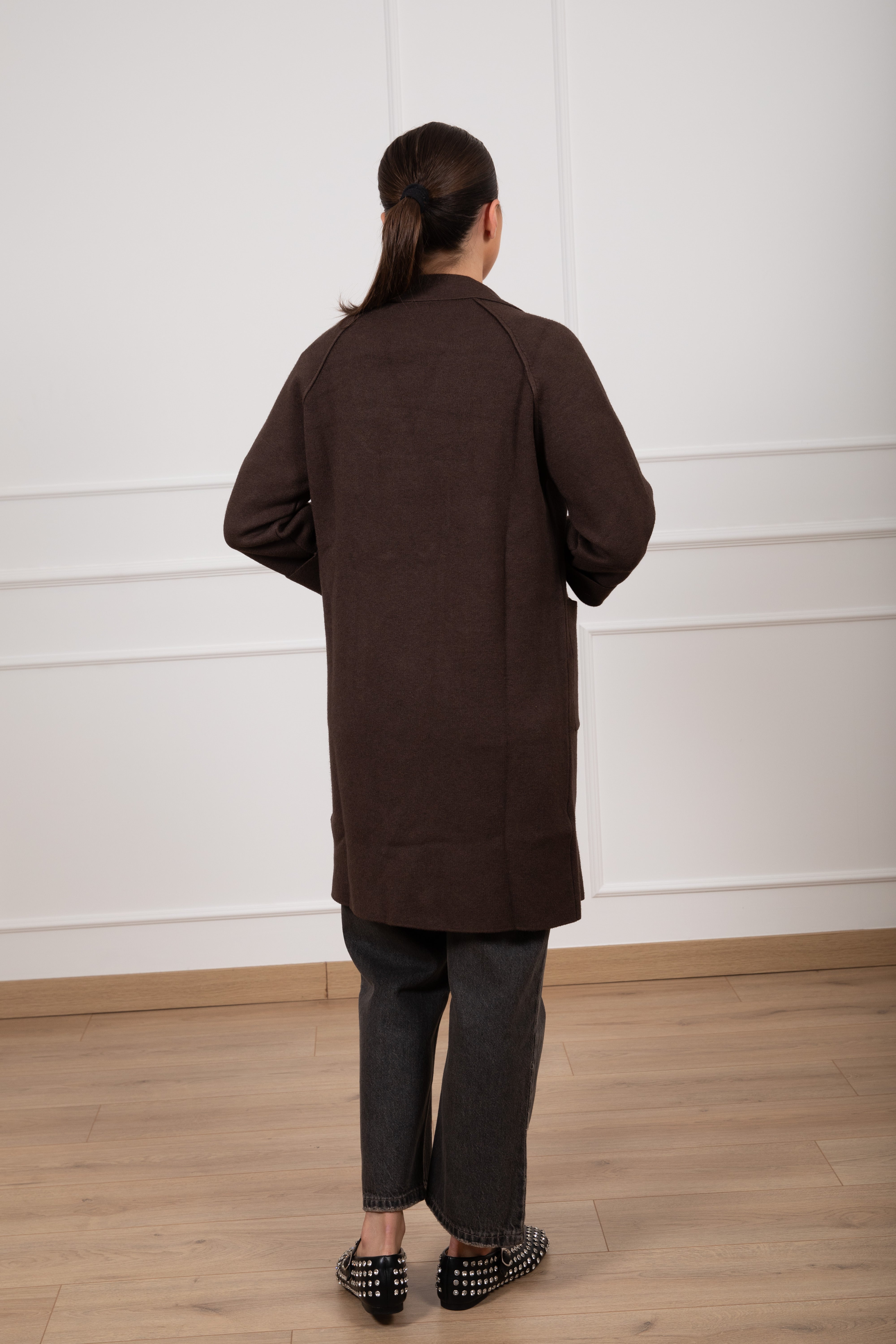 Maxi-giacca in maglia 2 bottoni Susy Mix