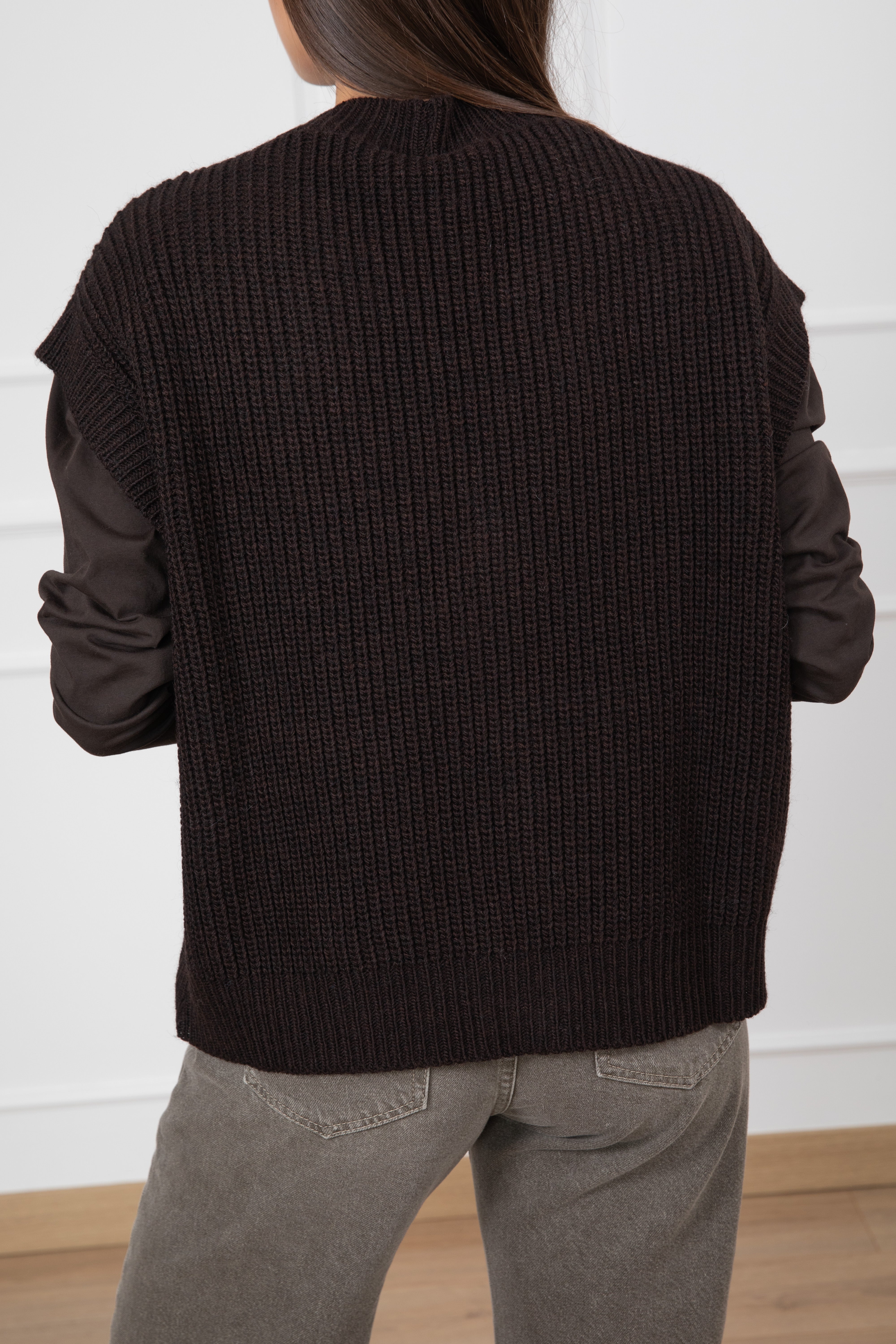 Gilet in maglia con bottoni Tensione IN