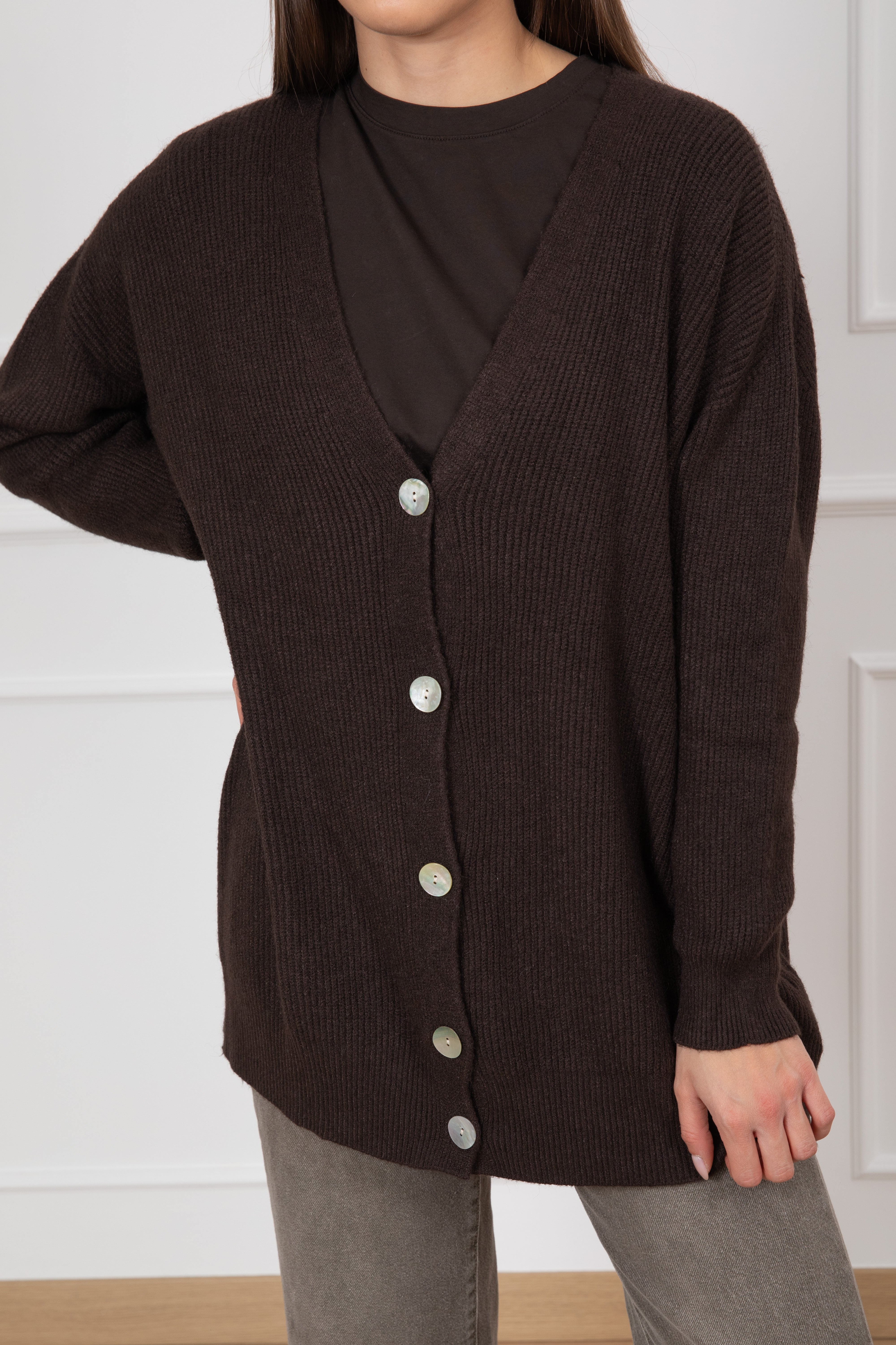 Maxi-cardigan con bottoni Susy Mix