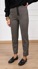 Pantalone sigaretta micro pied de poule punto milano Tensione IN