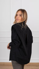 Camicia in cotone con spallina imbottita variante nero ViCOLO