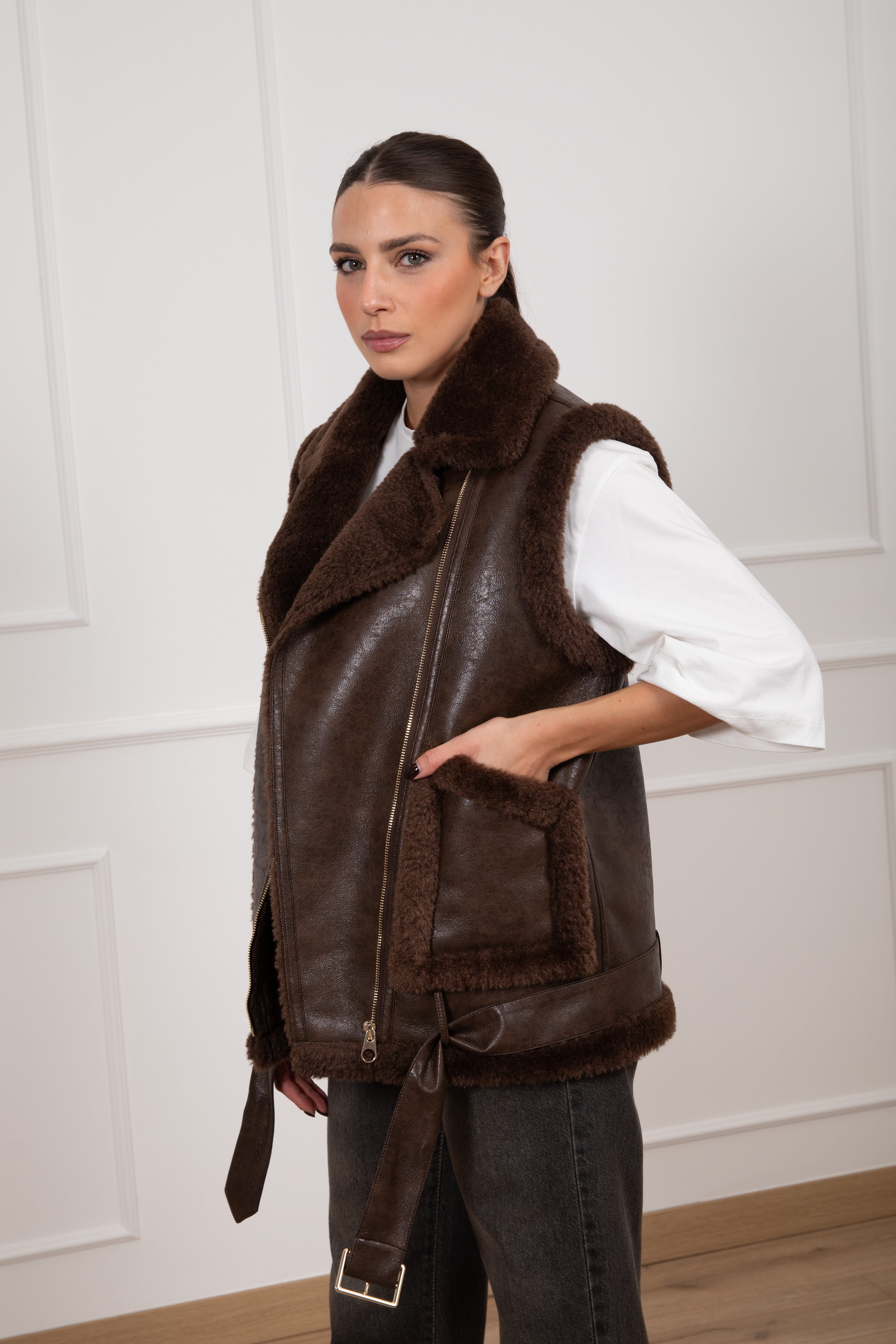 Eco-montone smanicato Dixie