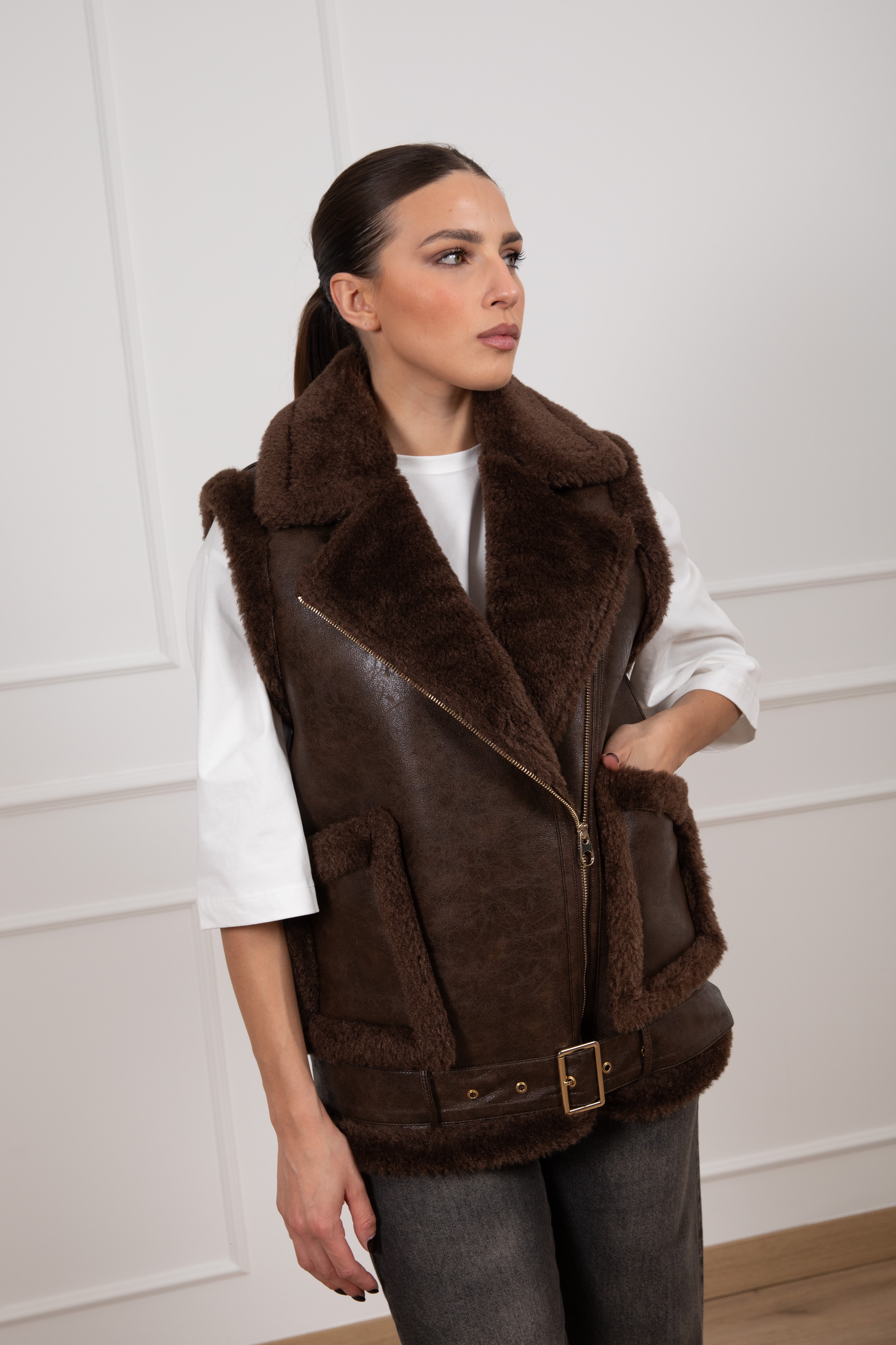 Eco-montone smanicato Dixie