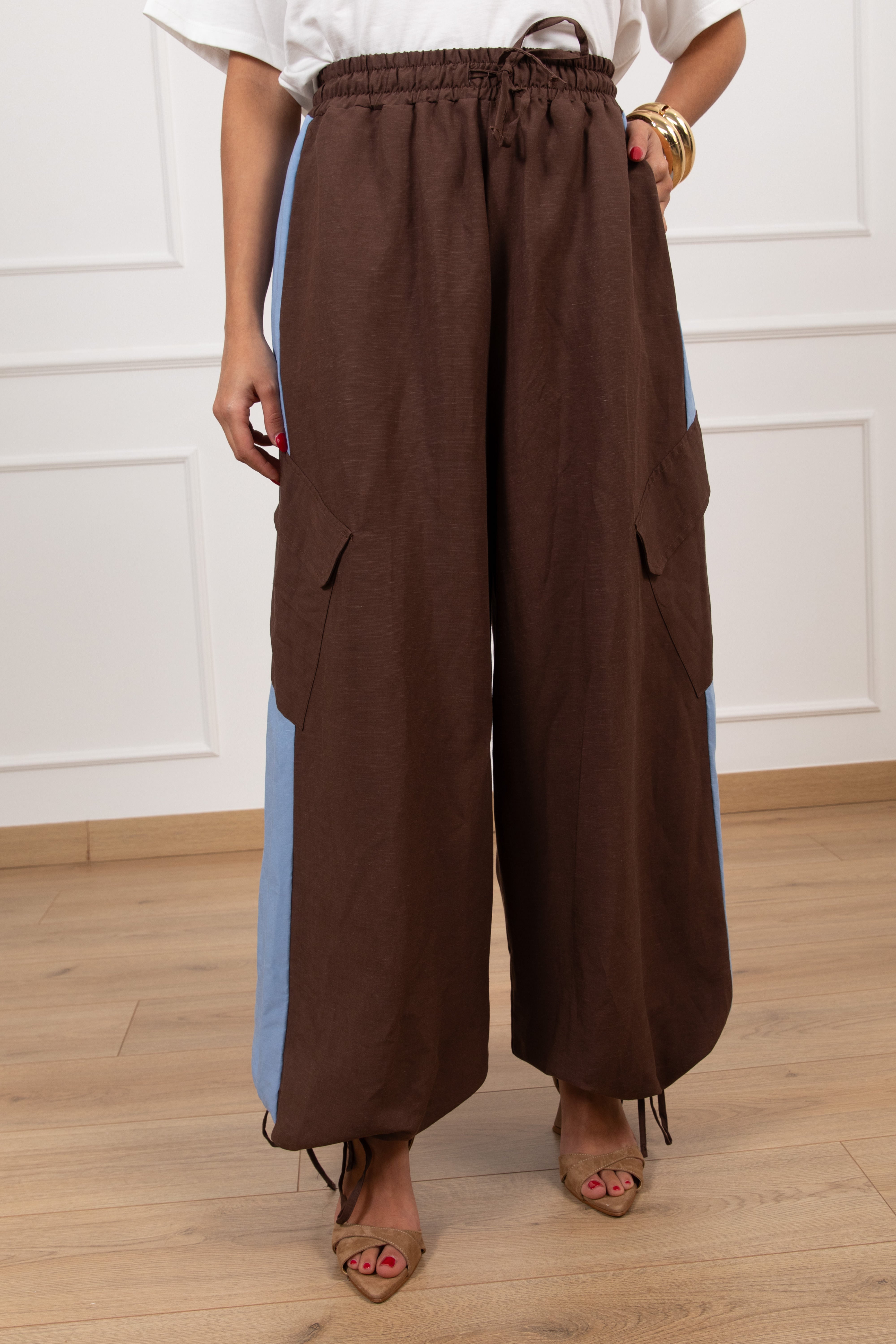 Cargo bi-color in lino Tensione IN