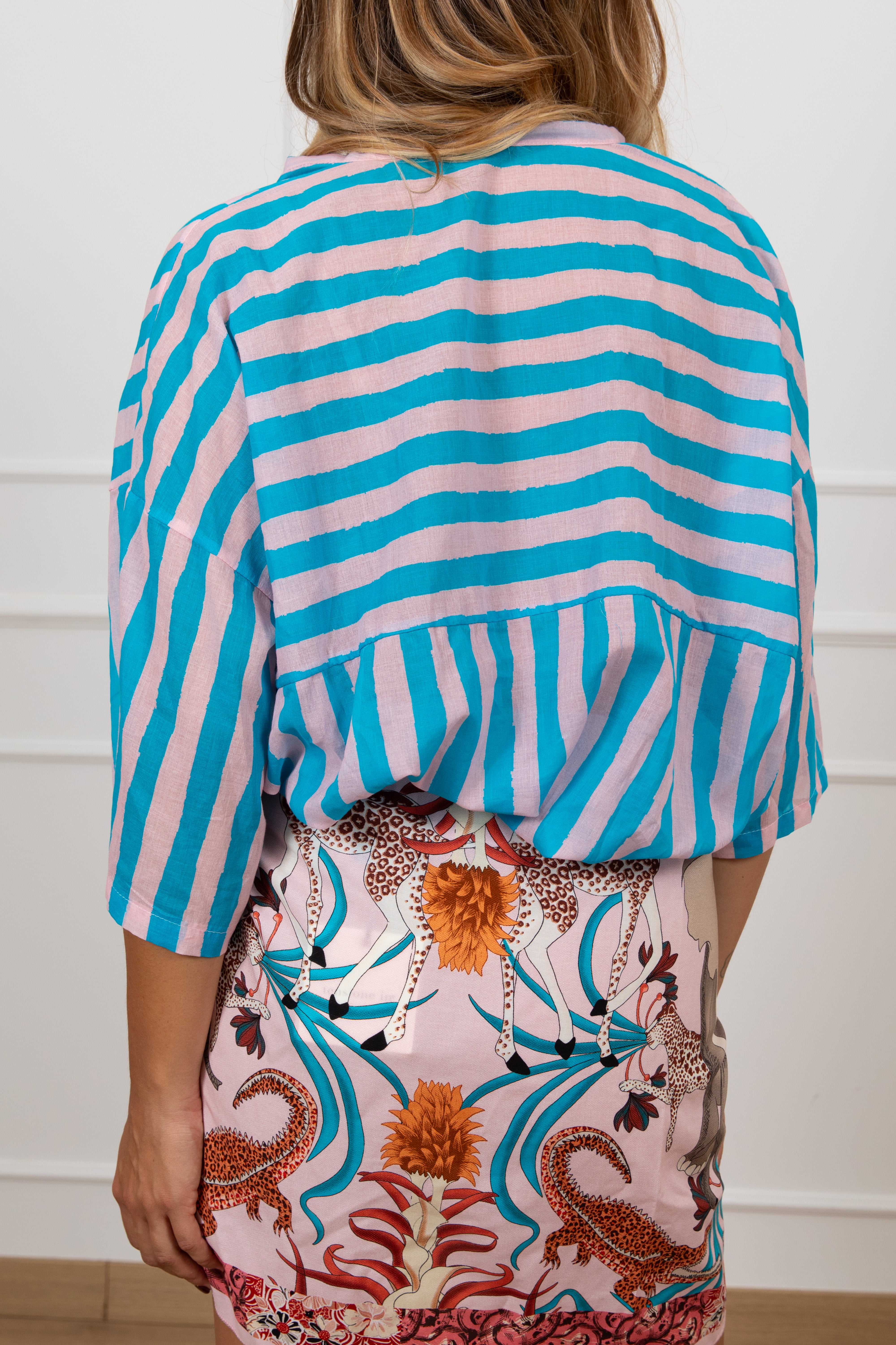 Camicia in cotone a righe Tensione IN