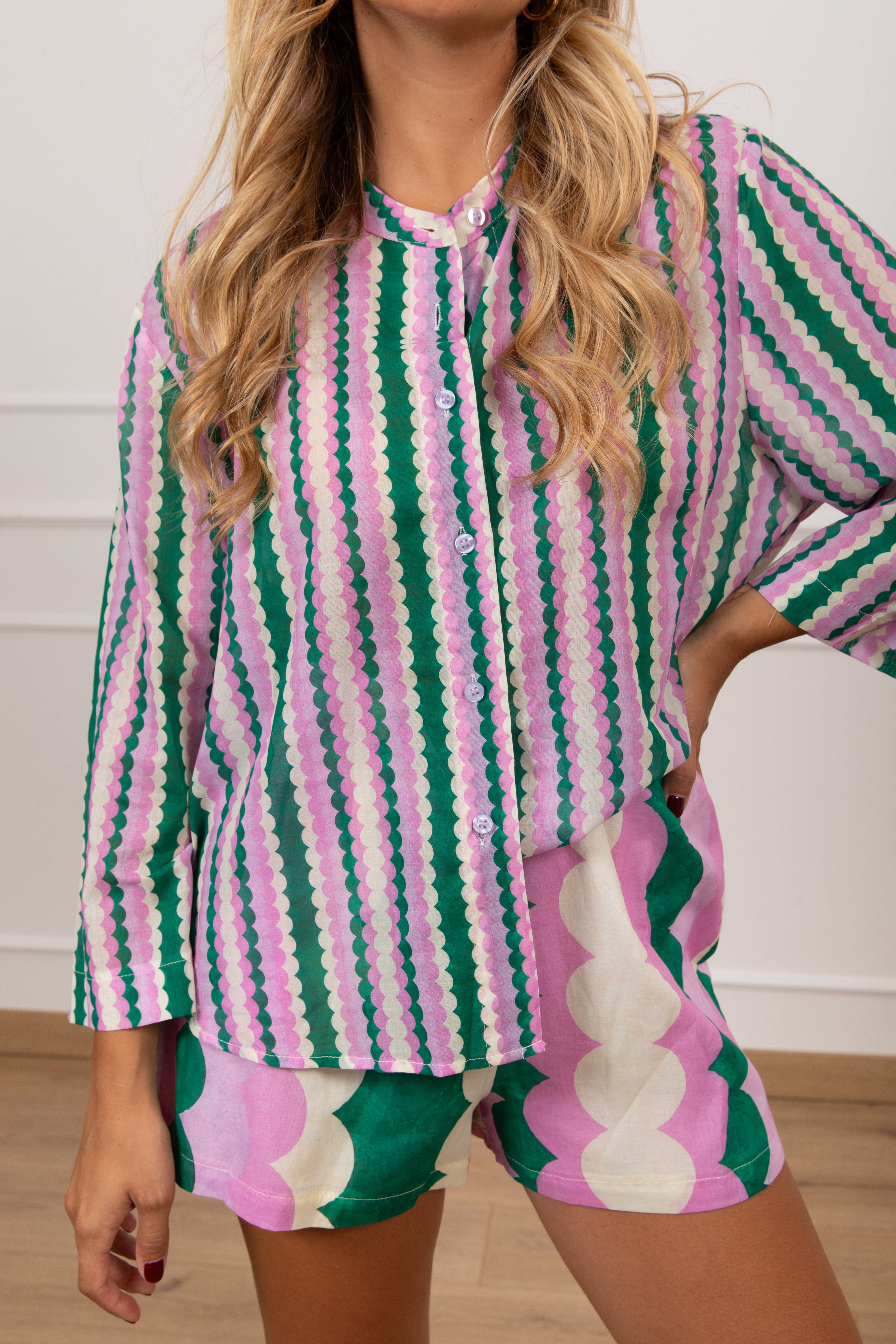 Camicia fantasia ondulata Tensione IN