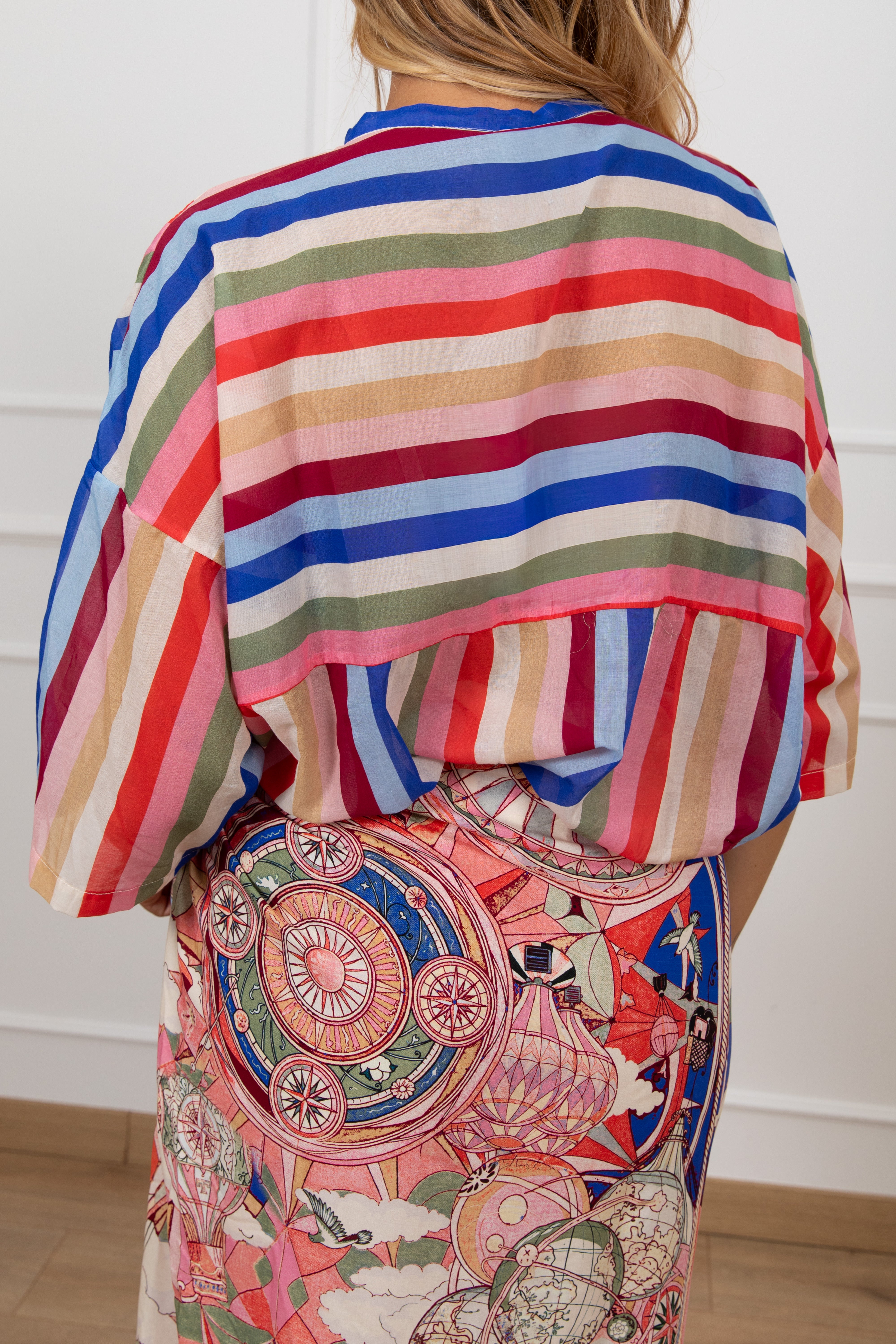 Camicia riga arcobaleno Tensione IN