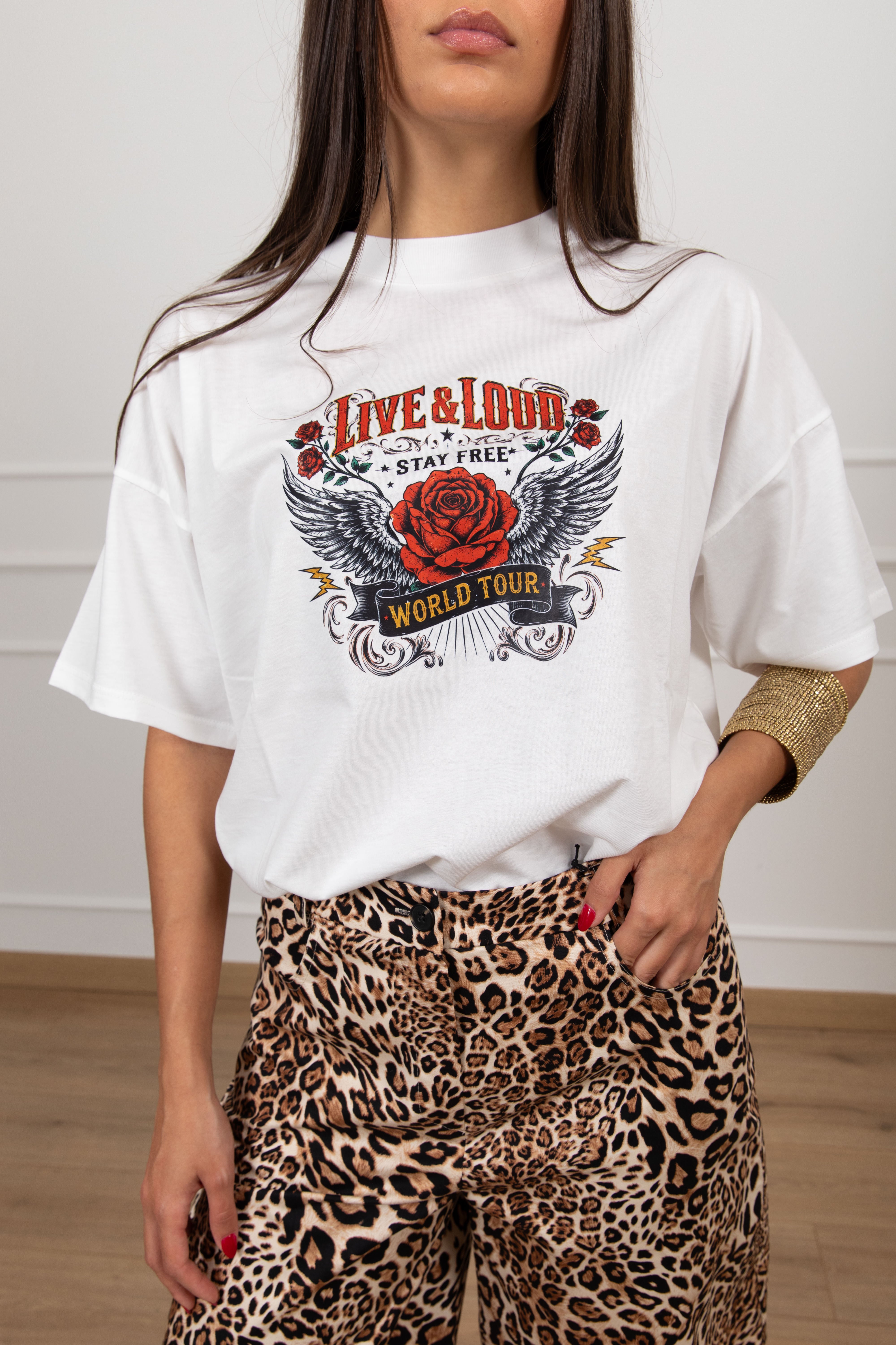 T-shirt rock "Live and loud" ViCOLO