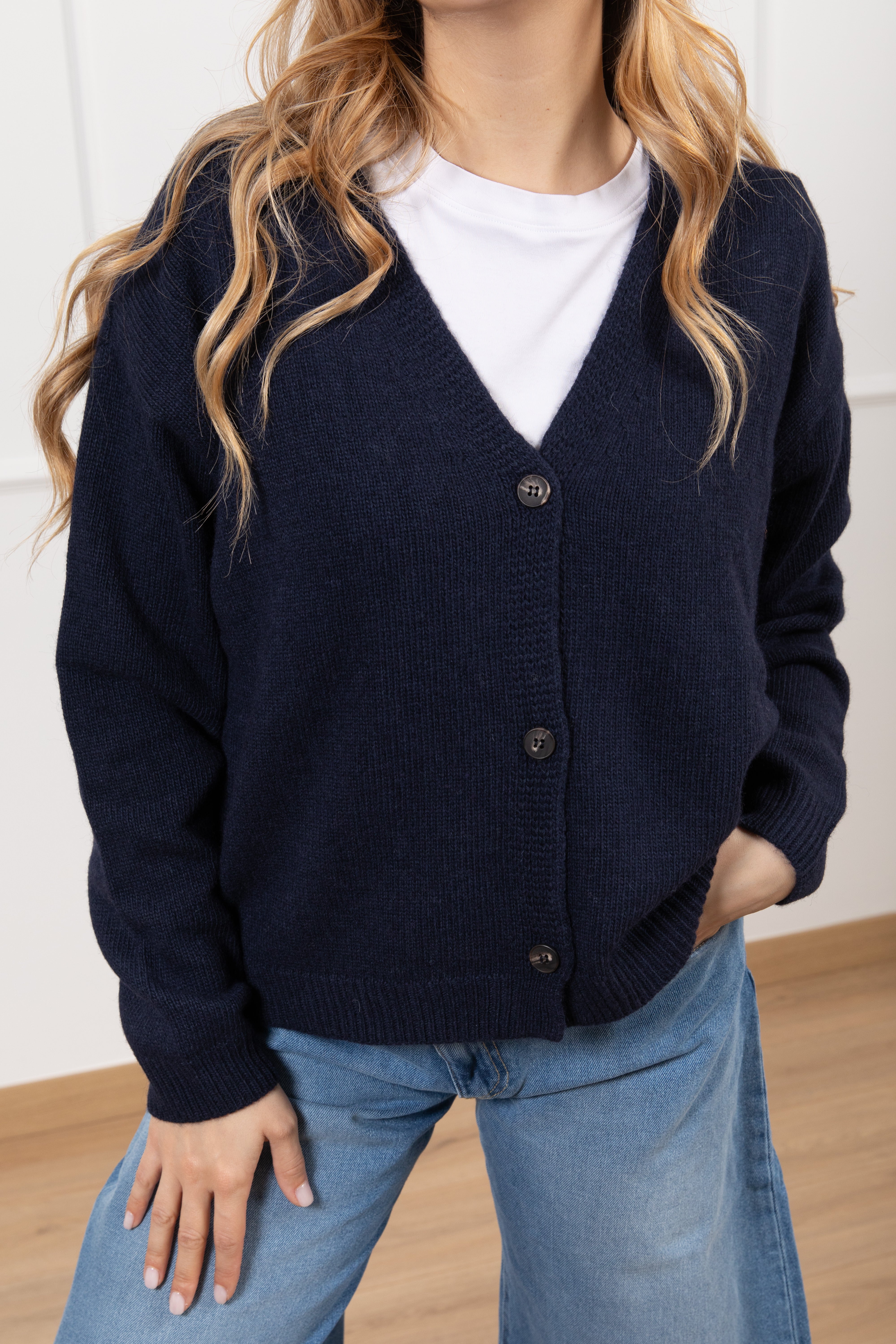 Cardigan in lana e cashmere Tensione IN