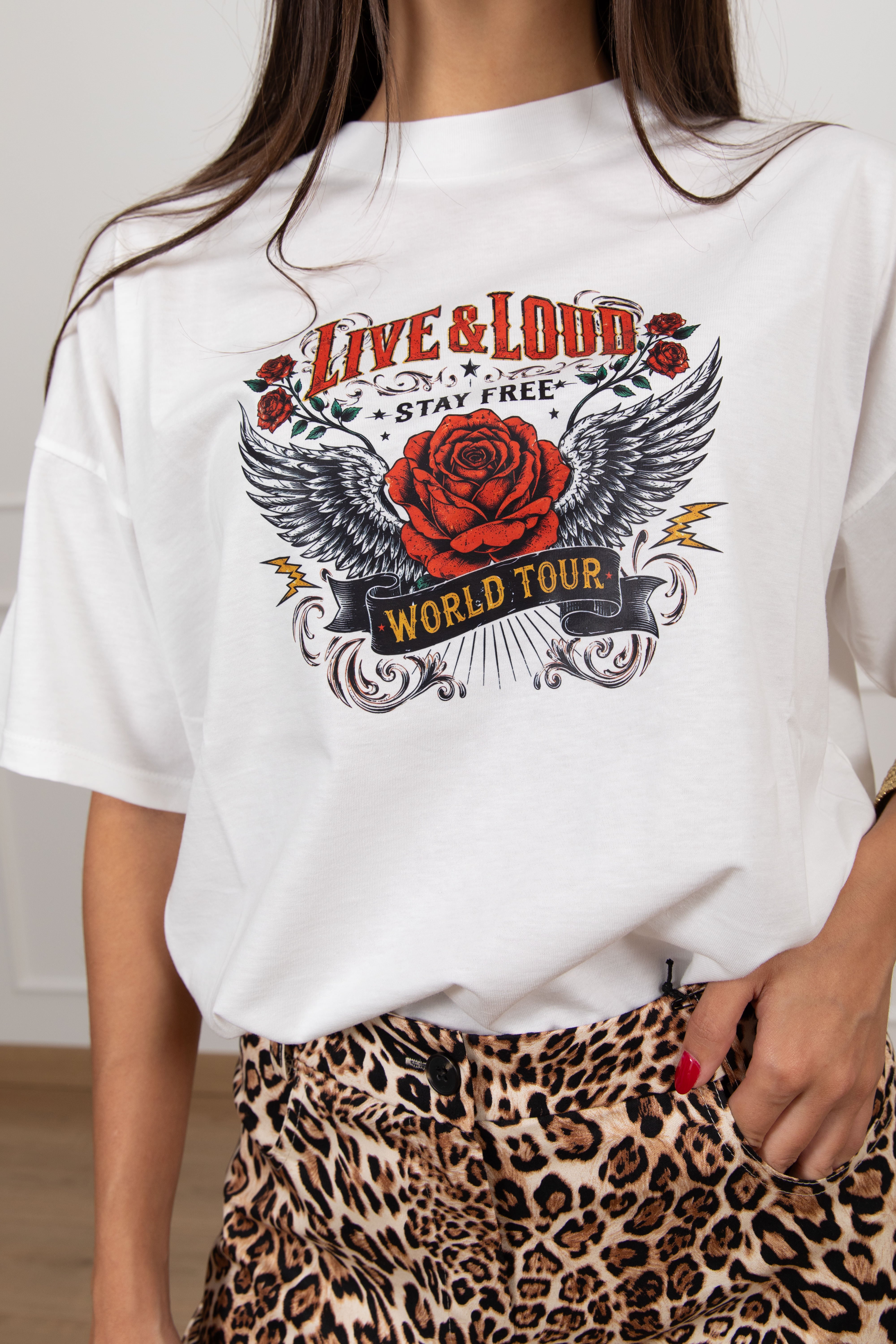 T-shirt rock "Live and loud" ViCOLO